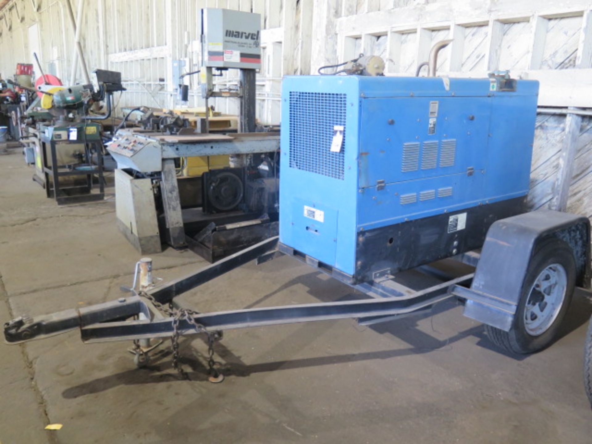 Miller Big Blue 402P Towable Diesel CC/CV-DC Welding Generator w Perkins Diesel Engine, SOLD AS IS