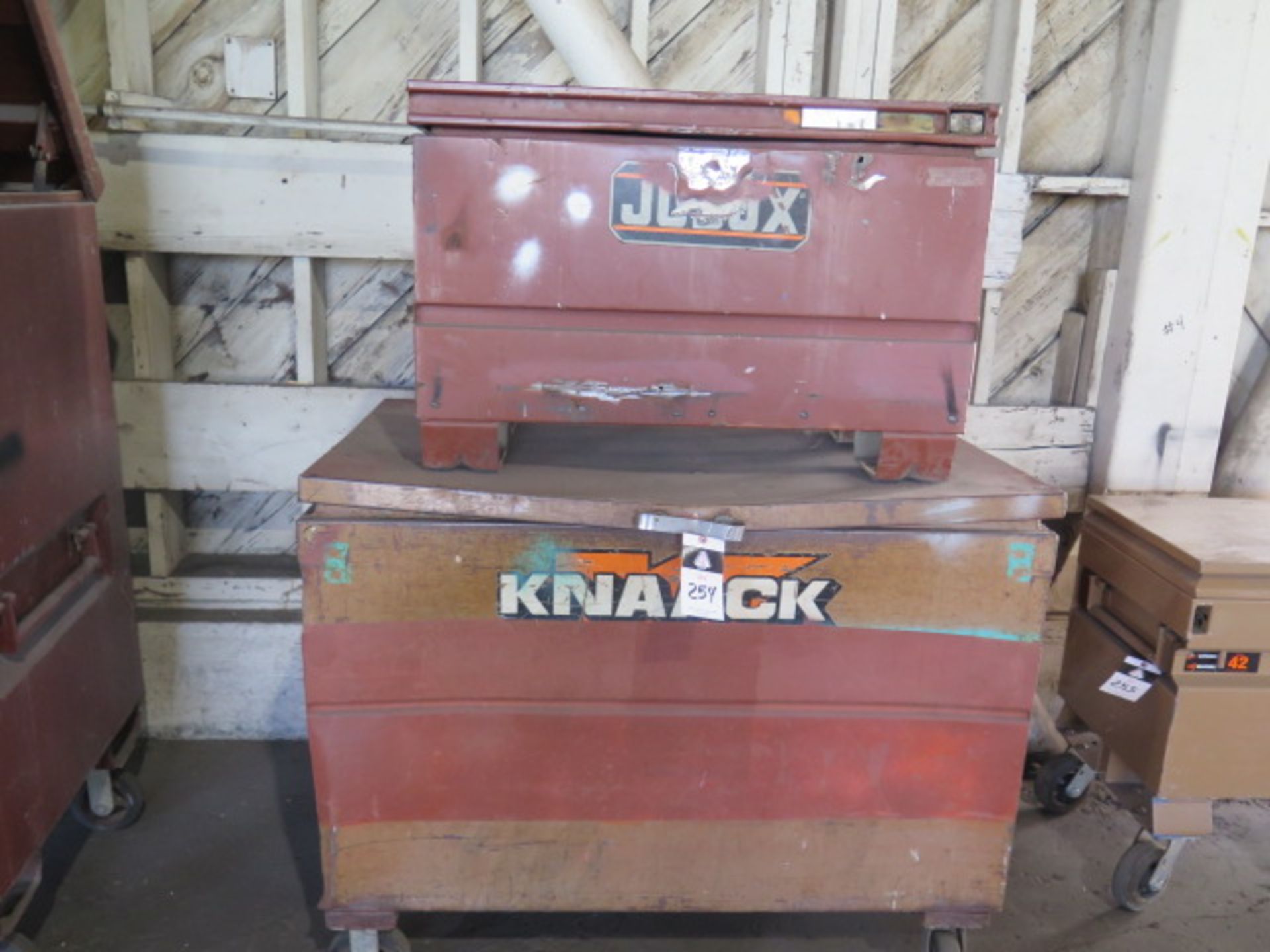 Knaack Rolling Job Box and Jobox Job Box (SOLD AS-IS - NO WARRANTY)