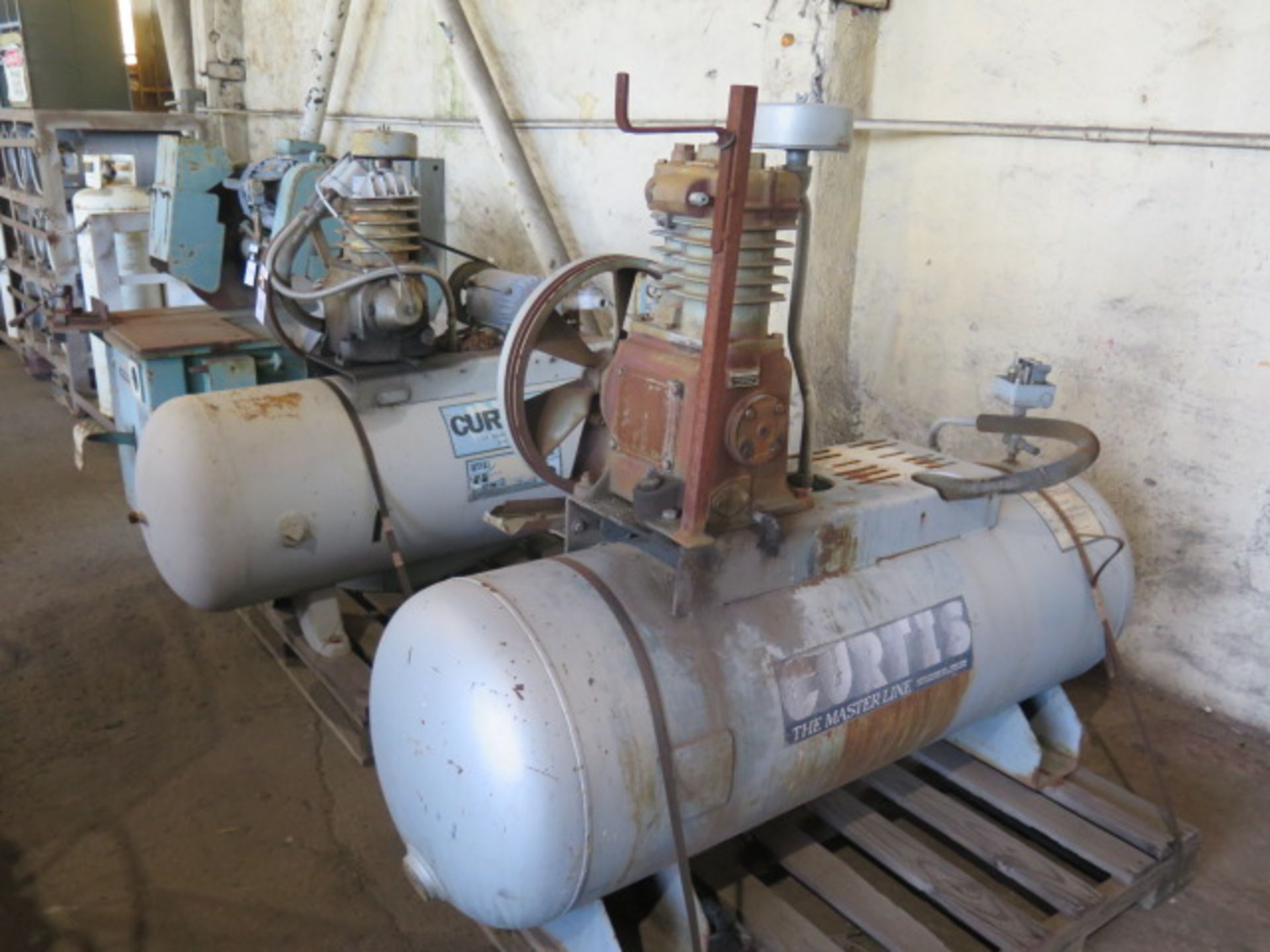 Horizontal Air Compressors (2) (FOR PARTS) (SOLD AS-IS - NO WARRANTY)