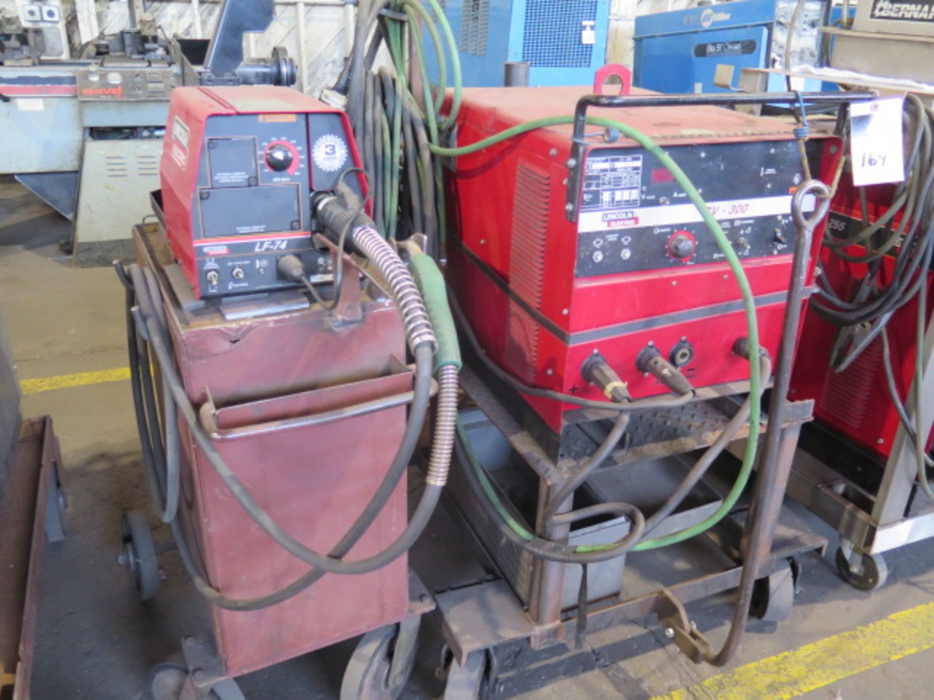Lincoln CV-300 Arc Welding Power Source w/ Lincoln LF-74 Wire Feeder (SOLD AS-IS - NO WARRANTY) - Image 4 of 8