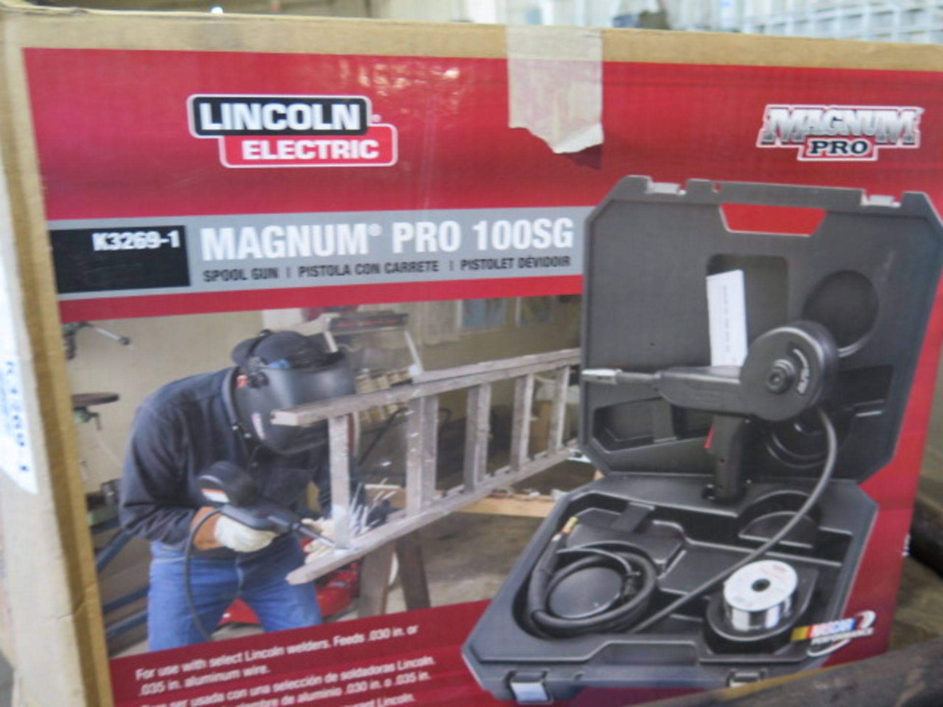 Lincoln Power MIG 210MP MIG Welding Power Source w/ Lincoln Magnum PRO 100SG Spool Gun, SOLD AS IS - Image 10 of 13