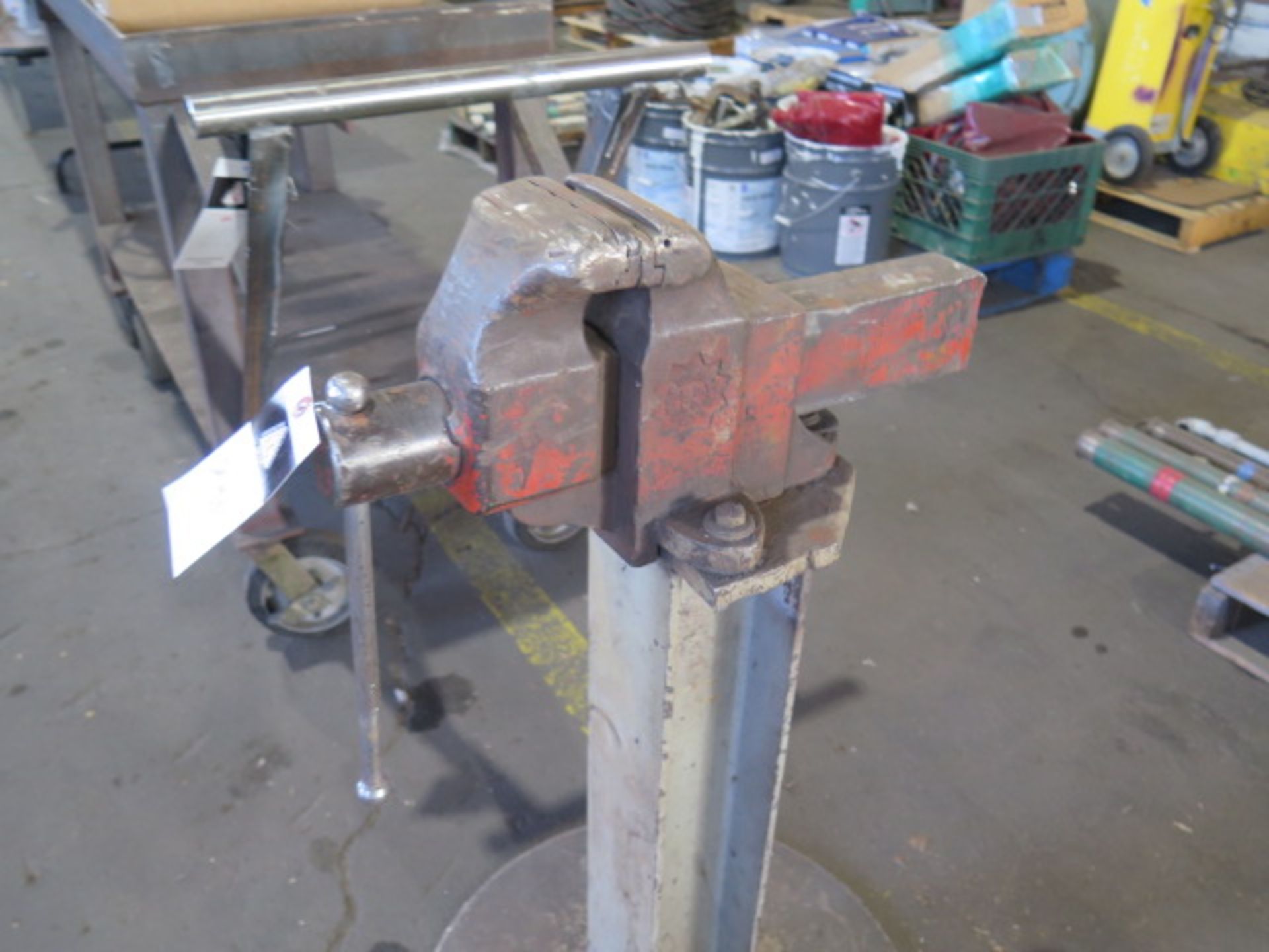 American 5" Pedestal Mounted Vise (SOLD AS-IS - NO WARRANTY) - Image 2 of 4