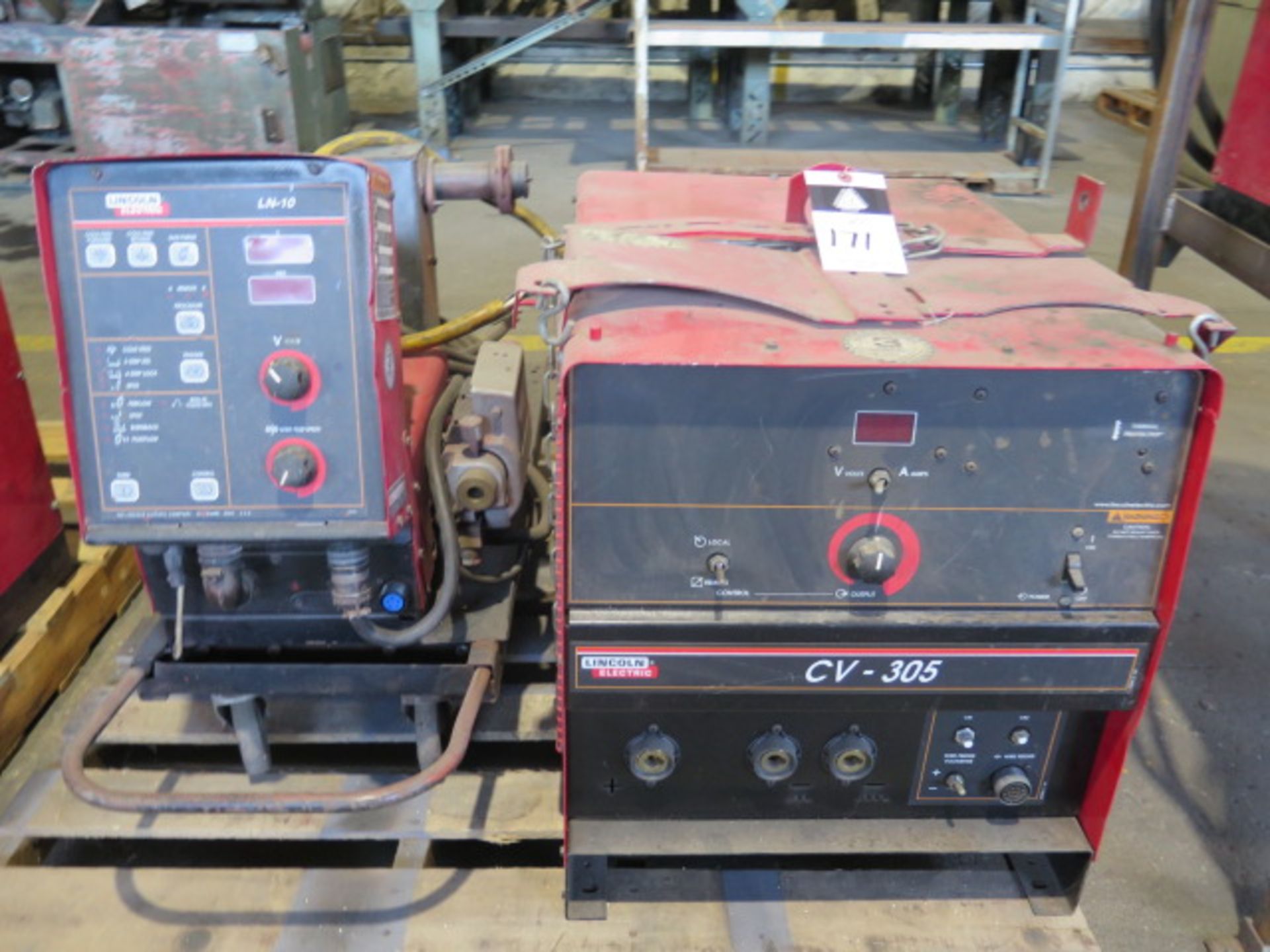Lincoln CV-305 Arc Welding Power Source w/ Lincoln LN-10 Wire Feeder (NO CABLES) (SOLD AS-IS - NO