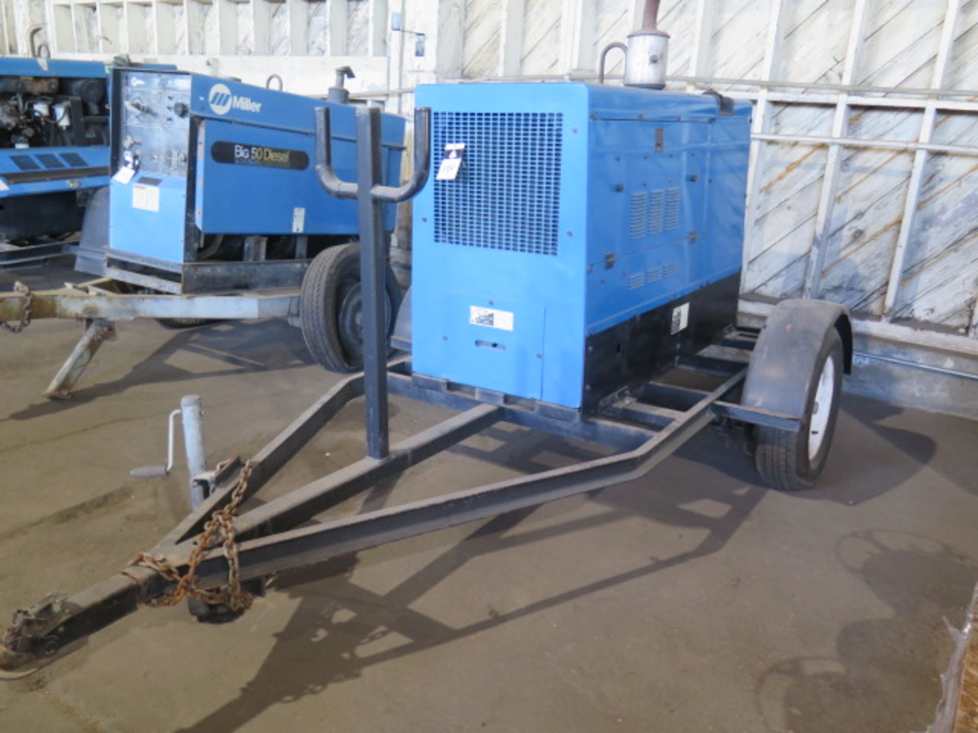 Miller Big Blue 402P Towable Diesel CC/CV-DC Welding Generator w Perkins Diesel Engine, SOLD AS IS