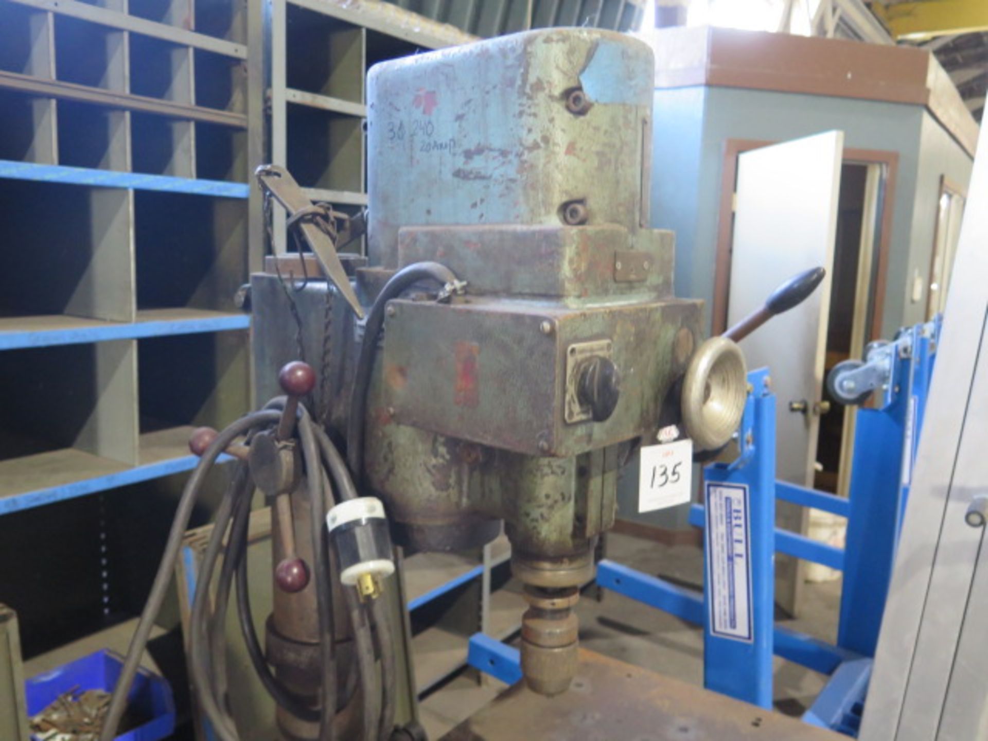 Boice Type CS-30/S Geared Head Pedestal Drill Press w/ 122-1464 RPM (SOLD AS-IS - NO WARRANTY) - Image 3 of 8