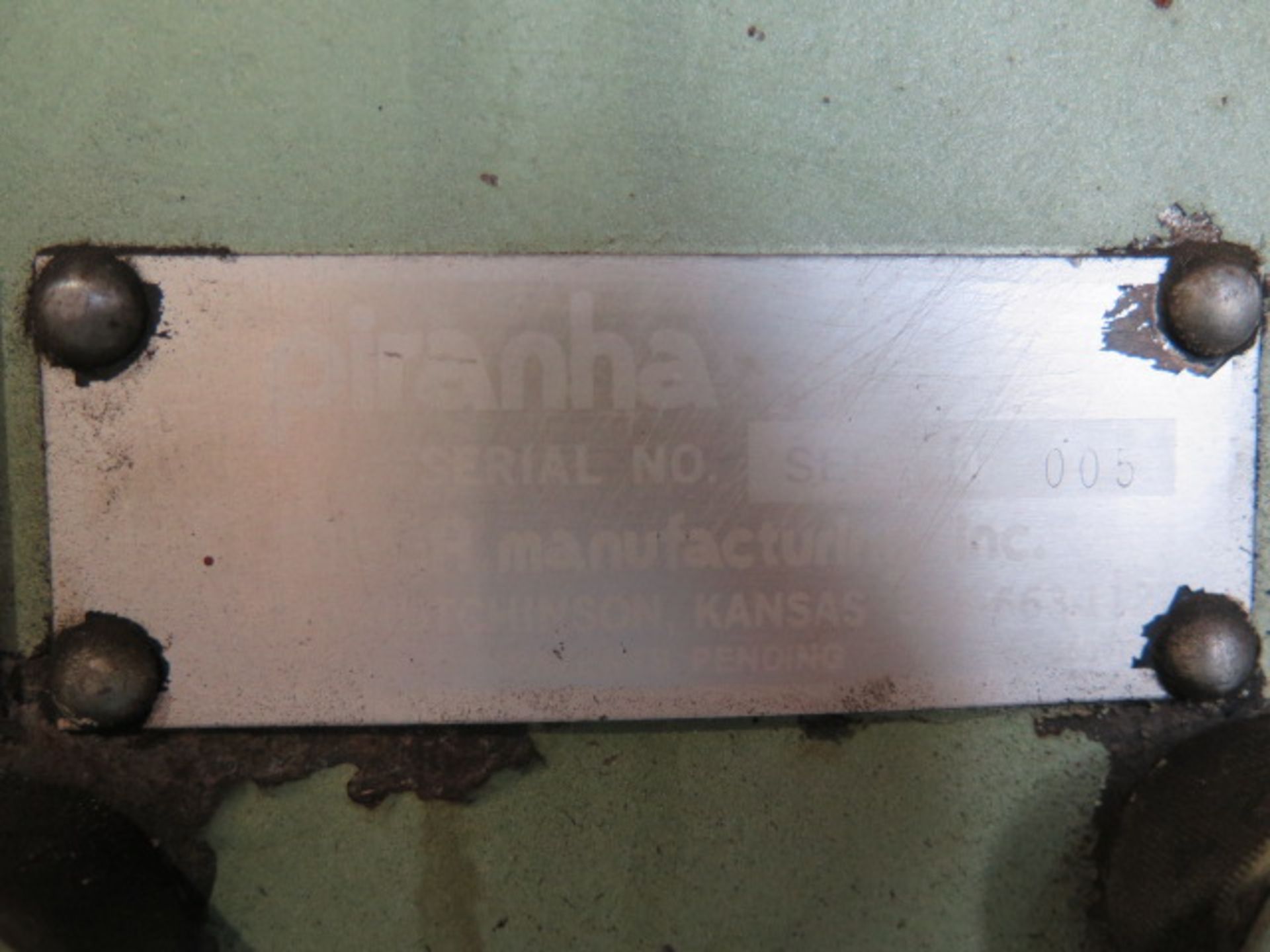 Piranha SEP-140 140 Ton Hydraulic Punch Press s/n SEP140-005 w/ 1 ¾” thru 1”, SOLD AS IS - Image 15 of 15