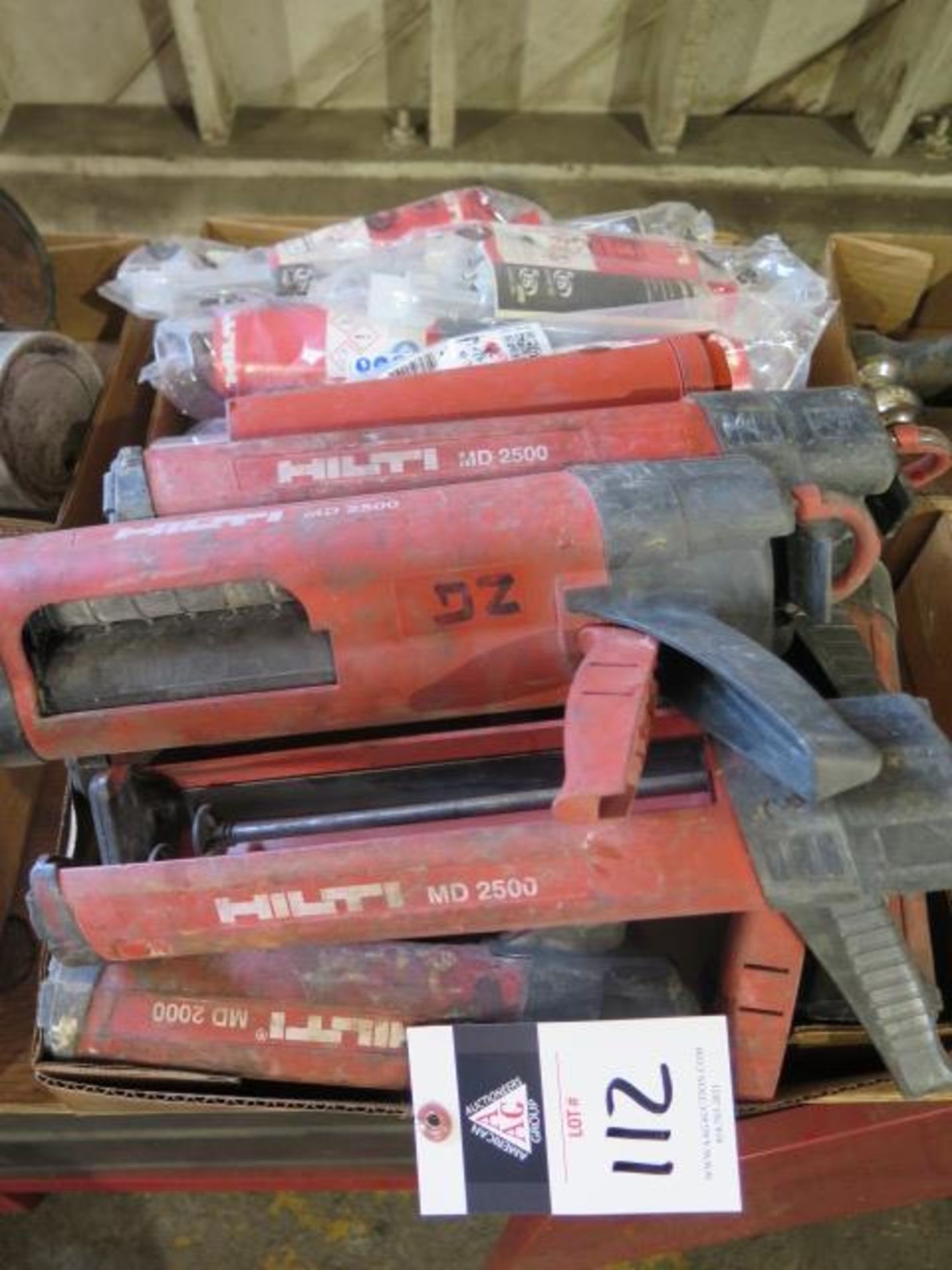 Hilti 2-Part Epoxy Guns and Epoxys (SOLD AS-IS - NO WARRANTY)