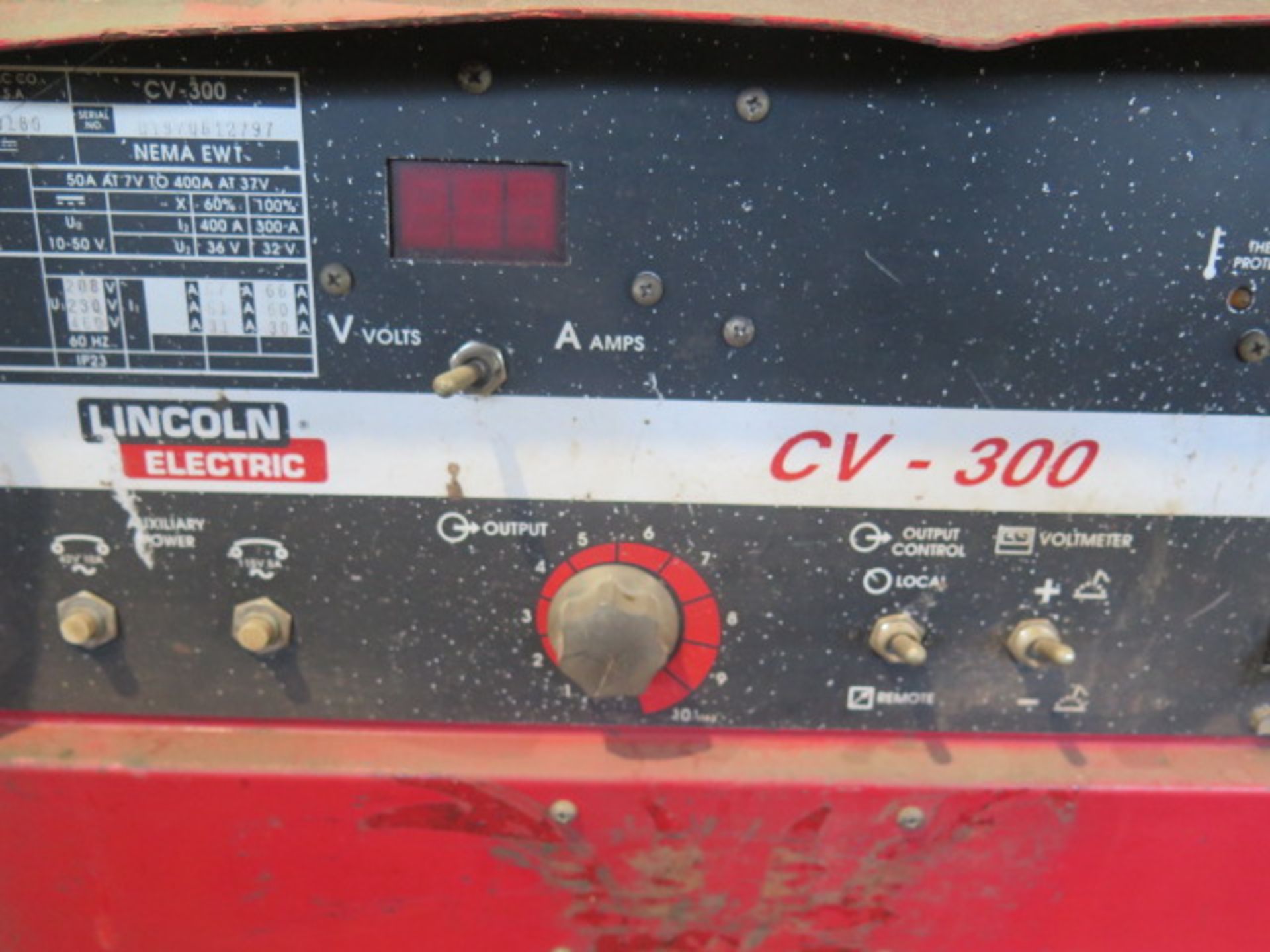 Lincoln CV-305 Arc Welding Power Source (NO CABLES) (SOLD AS-IS - NO WARRANTY) - Image 4 of 4