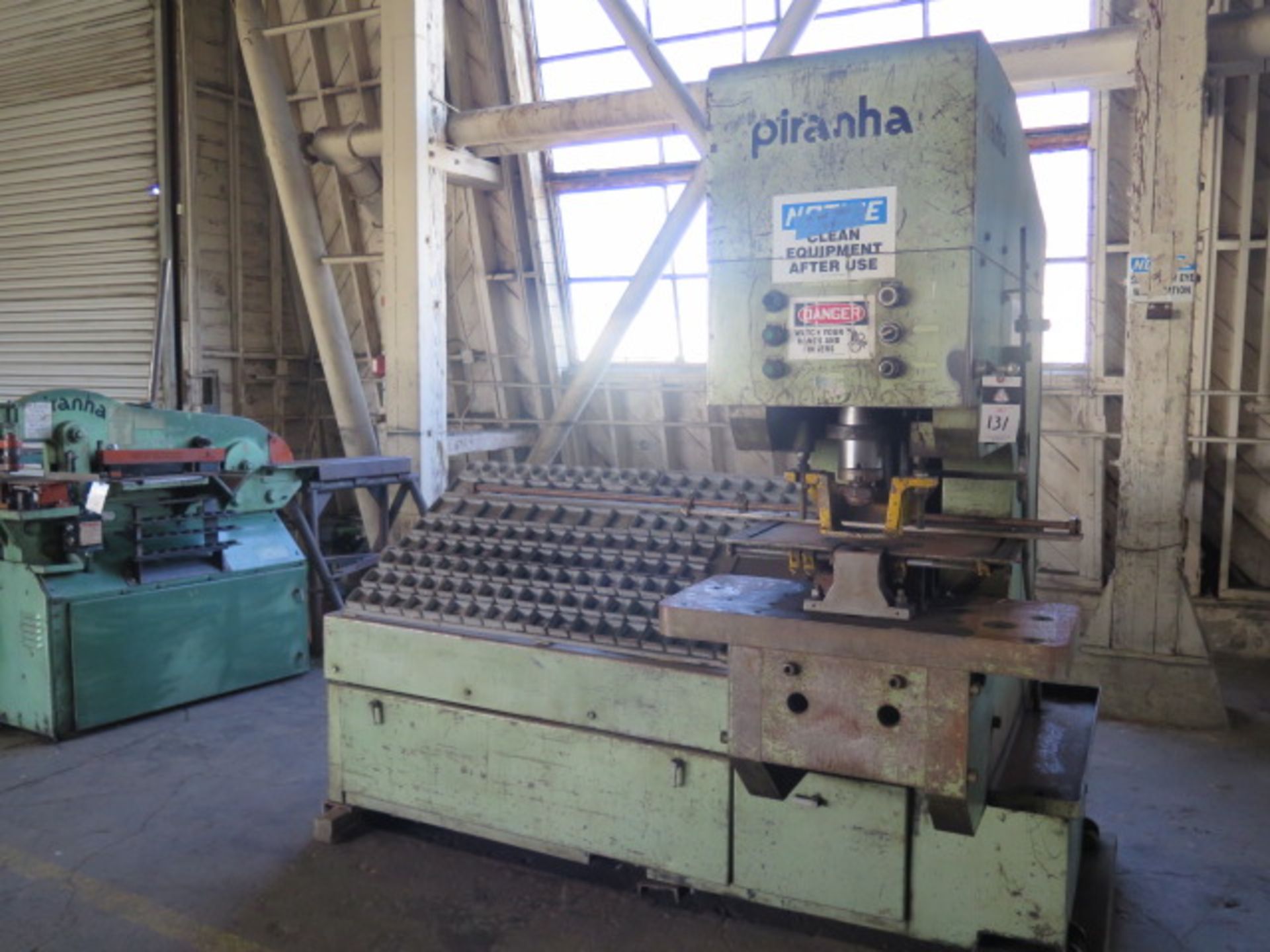 Piranha SEP-140 140 Ton Hydraulic Punch Press s/n SEP140-005 w/ 1 ¾” thru 1”, SOLD AS IS