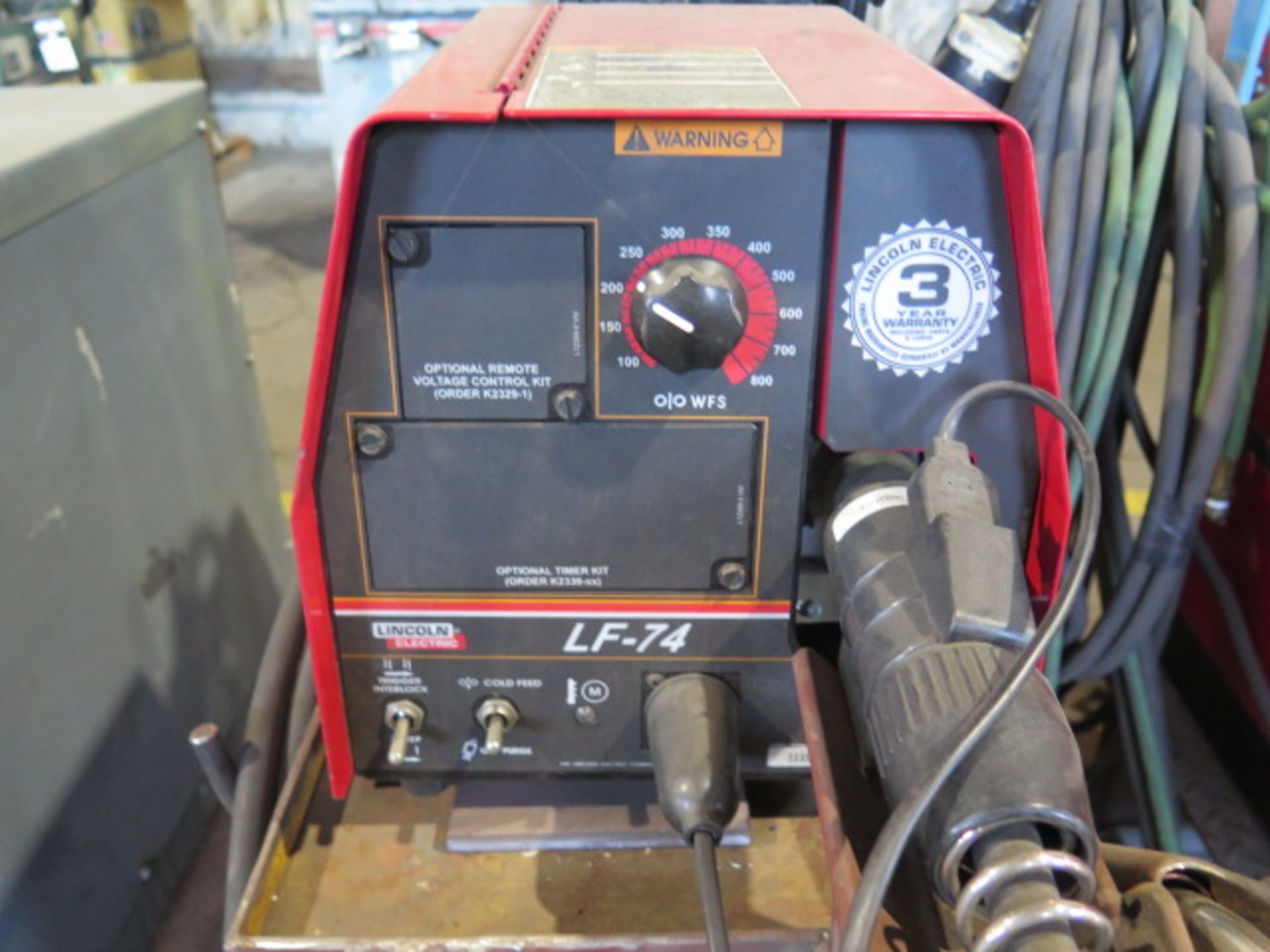 Lincoln CV-300 Arc Welding Power Source w/ Lincoln LF-74 Wire Feeder (SOLD AS-IS - NO WARRANTY) - Image 6 of 8