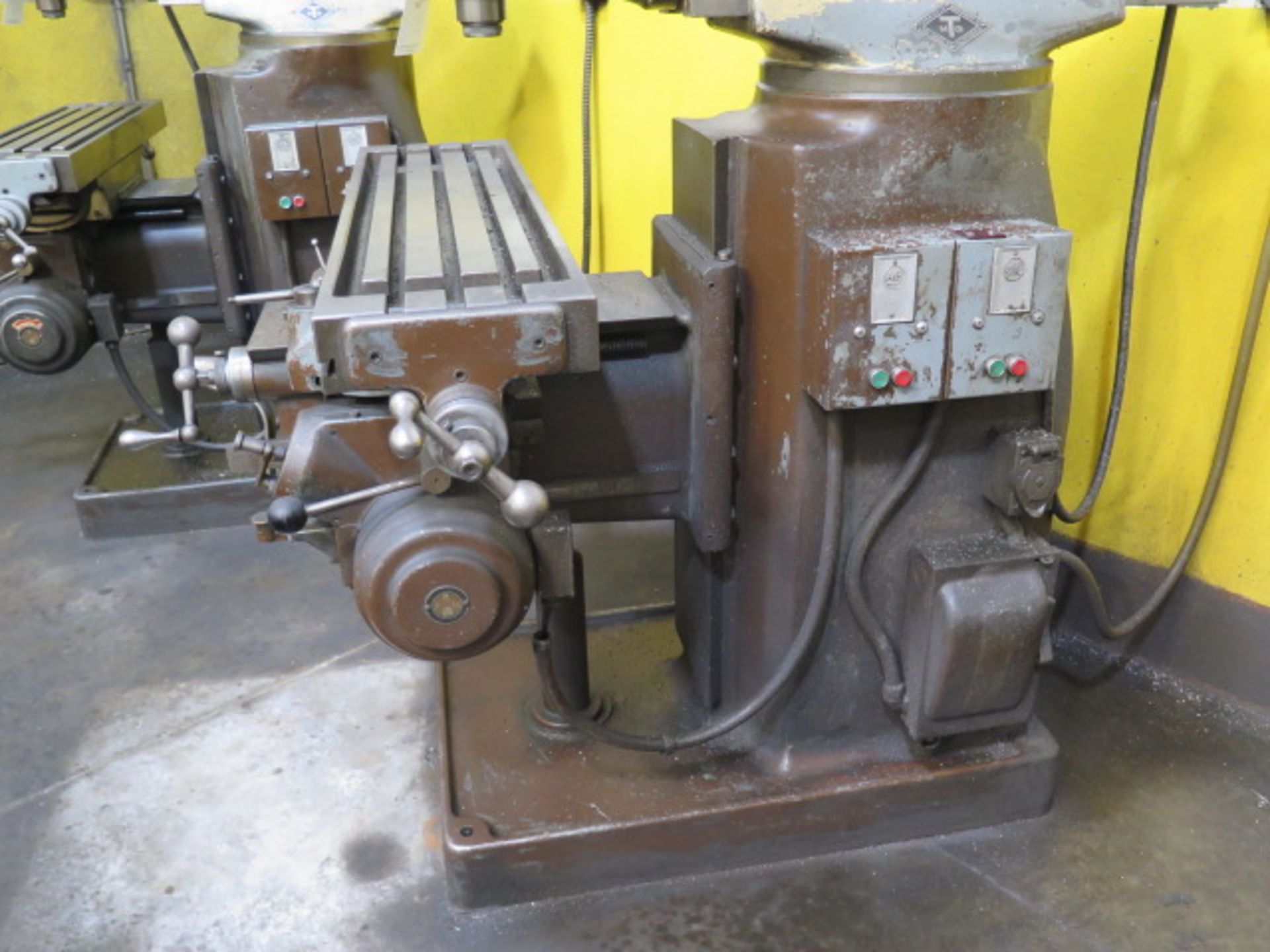 Tree 2UVR Vertical Mill s/n 7989 w/ 60-3300 RPM, Colleted Spindle, PF, 10 ½” x 42” Table, SOLD AS IS - Image 7 of 9