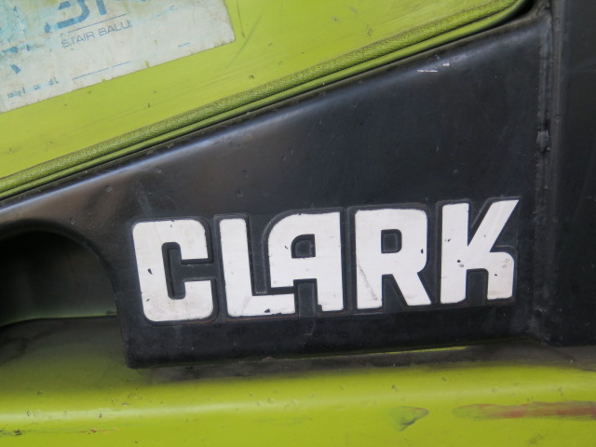 Clark CGC25 4200 Lb LPG Forklift s/n C365L-1170-9404 w/ 3-Stage Mast, 217” Lift Height, SOLD AS IS - Image 16 of 16