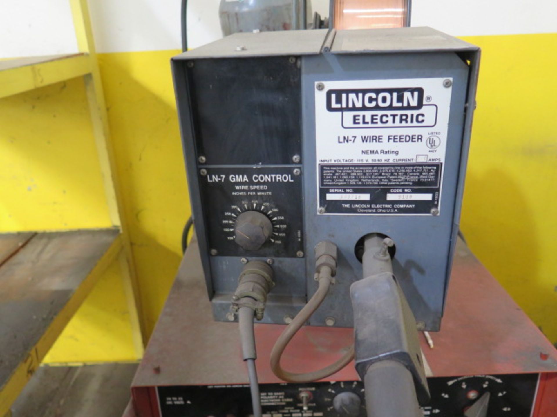 Lincoln Idealarc R3S-325 Arc Welding Power Source w/ Lincoln LN-7 Wire Feeder (SOLD AS-IS - NO - Image 4 of 8