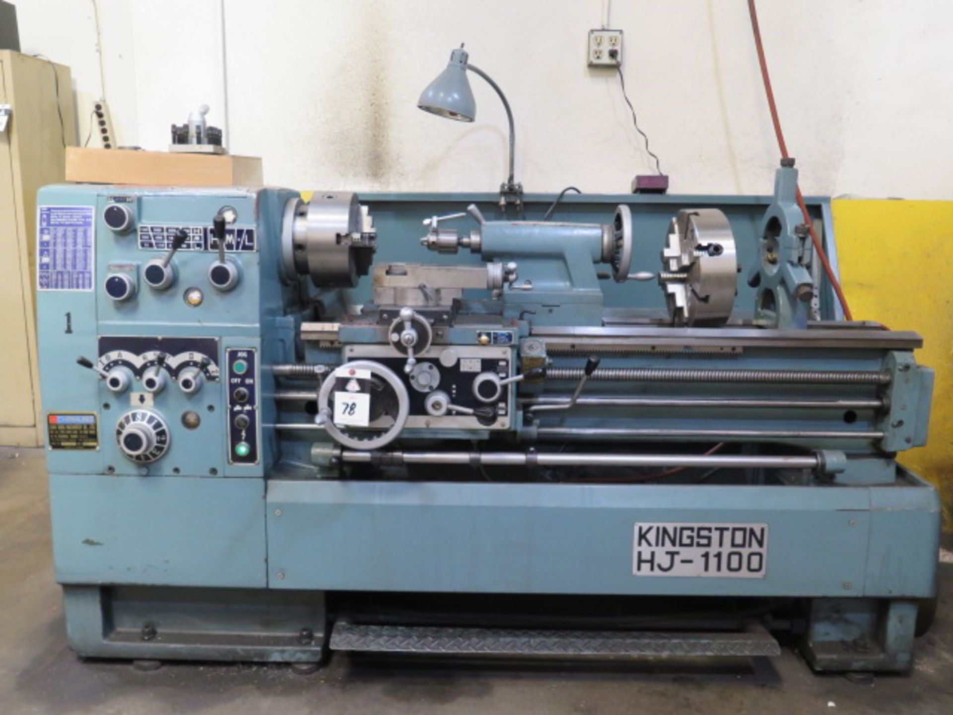 1994 Kingston HJ-1100 17” x 46” Gear Head Gap Bed Lathe w/ 35-2000 RPM, Inch/mm Threading,