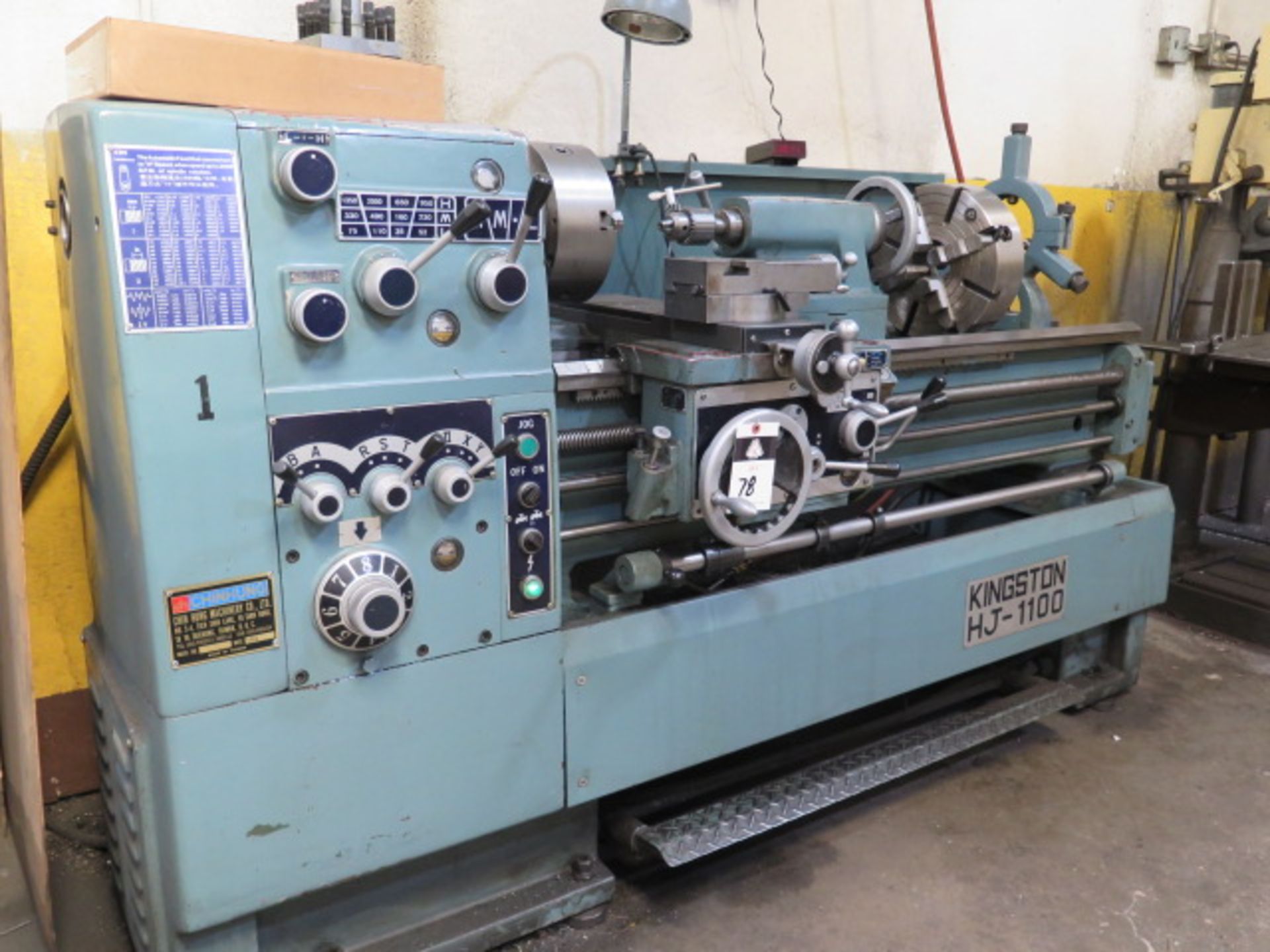 1994 Kingston HJ-1100 17” x 46” Gear Head Gap Bed Lathe w/ 35-2000 RPM, Inch/mm Threading, - Image 3 of 14