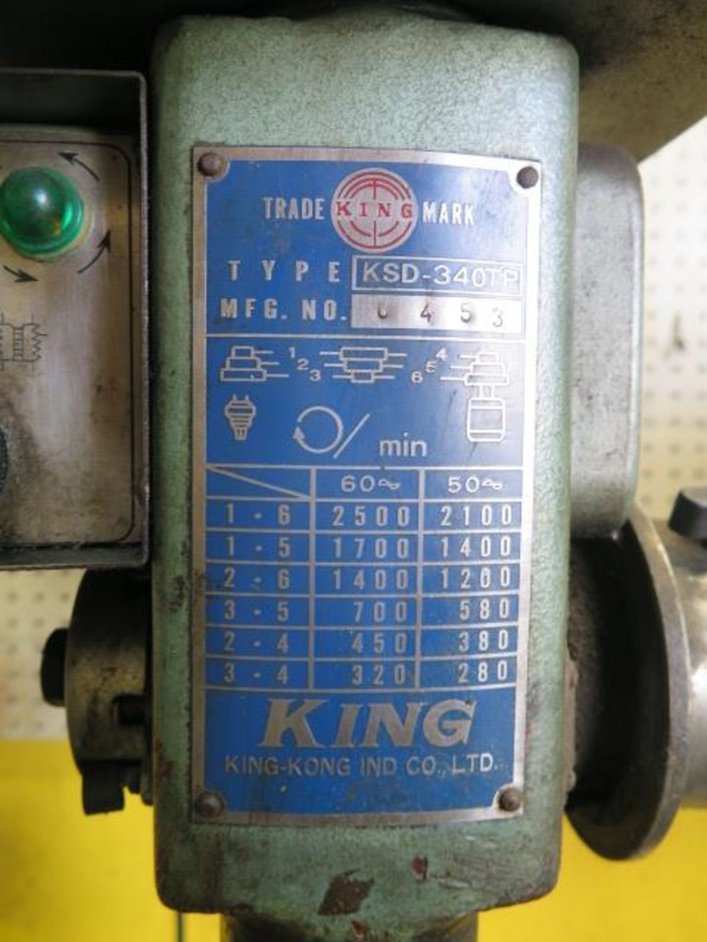 King Bench Model Drill Press (SOLD AS-IS - NO WARRANTY) - Image 7 of 7