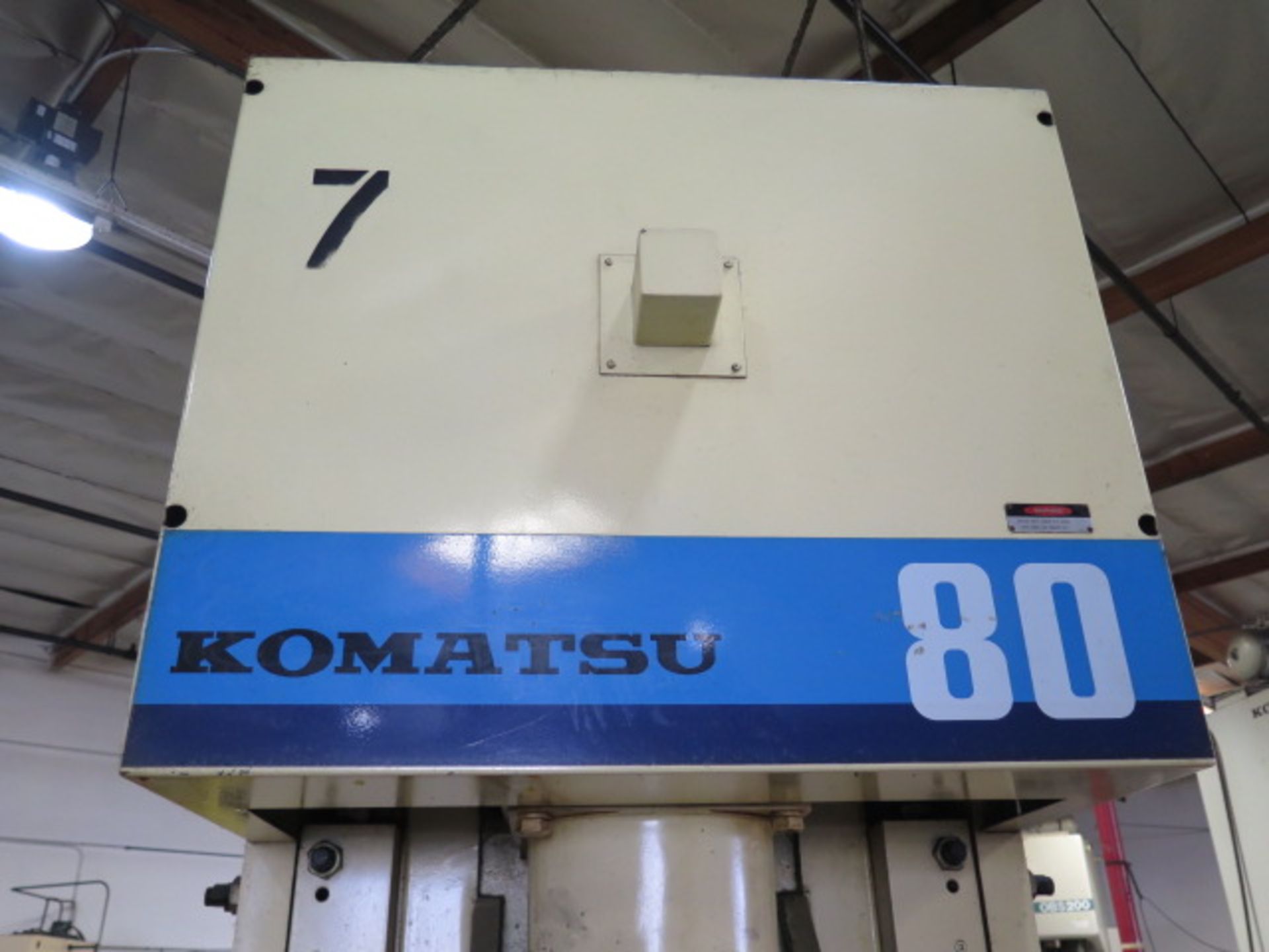 Komatsu OBS 80-3 80 Ton Gap Frame Press s/n 12024 w/ Controls, 37-75 SPM, 5.12” Stroke, SOLD AS IS - Image 18 of 20