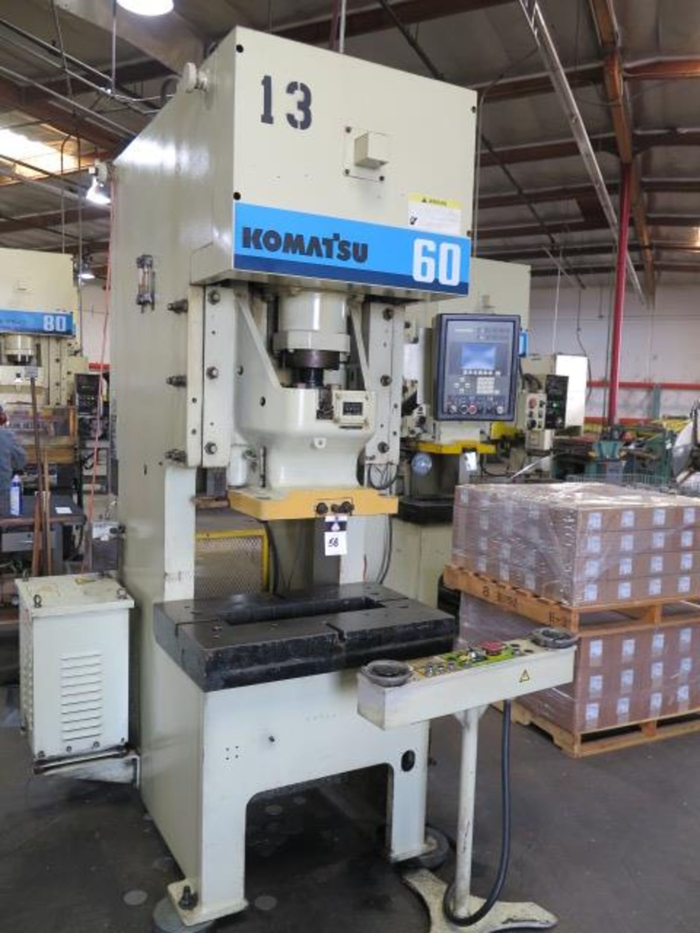 2000 Komatsu OBS 60-33 60 Ton Gap Frame Press s/n 14785 w/ Digital Controls, 75-150 SPM, SOLD AS IS - Image 3 of 17