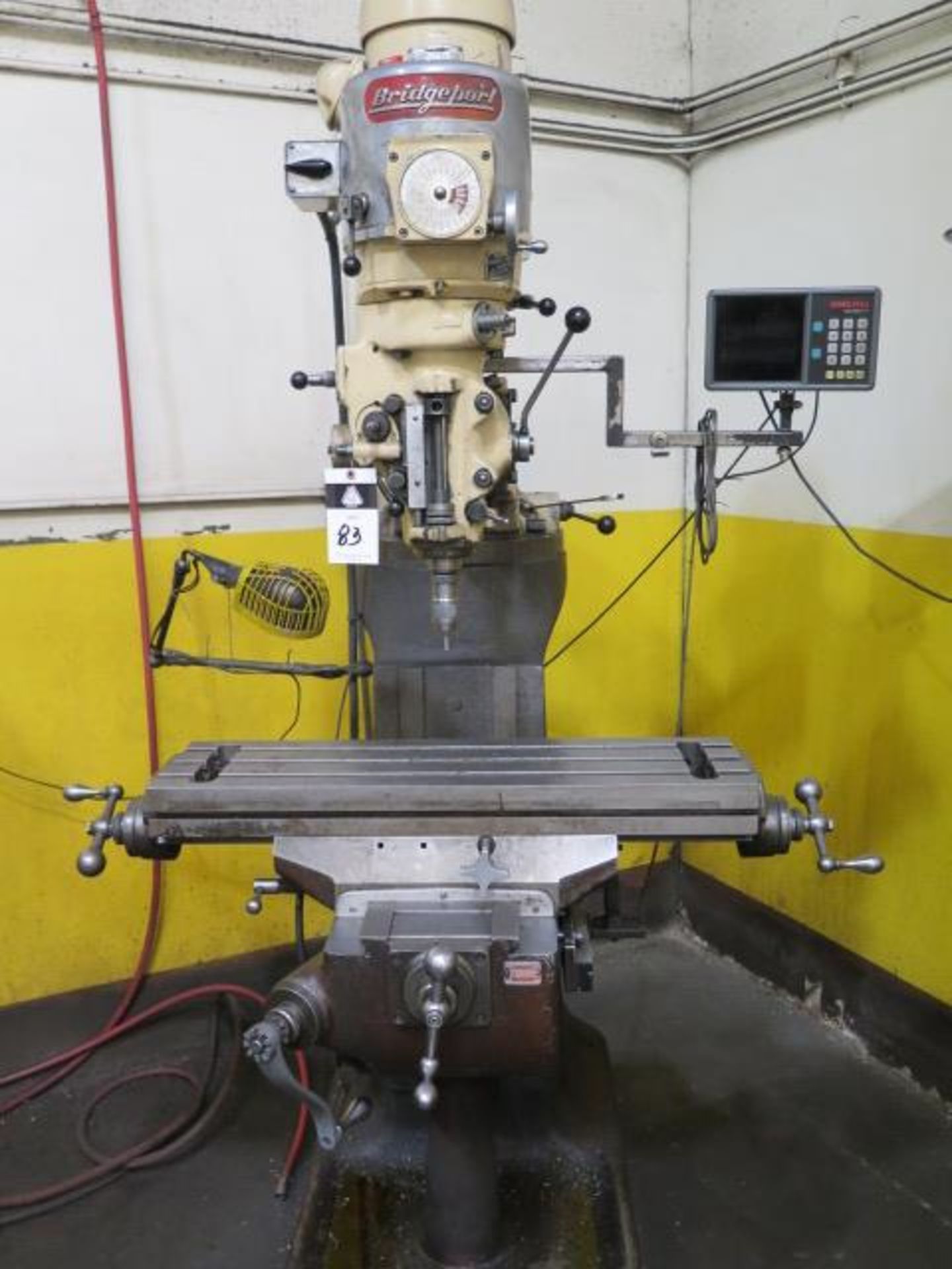 Bridgeport Vertical Mill s/n 126738 w/ Anilam Wizard 211 Prog DRO, 1.5Hp, 60-4200 Dial, SOLD AS IS