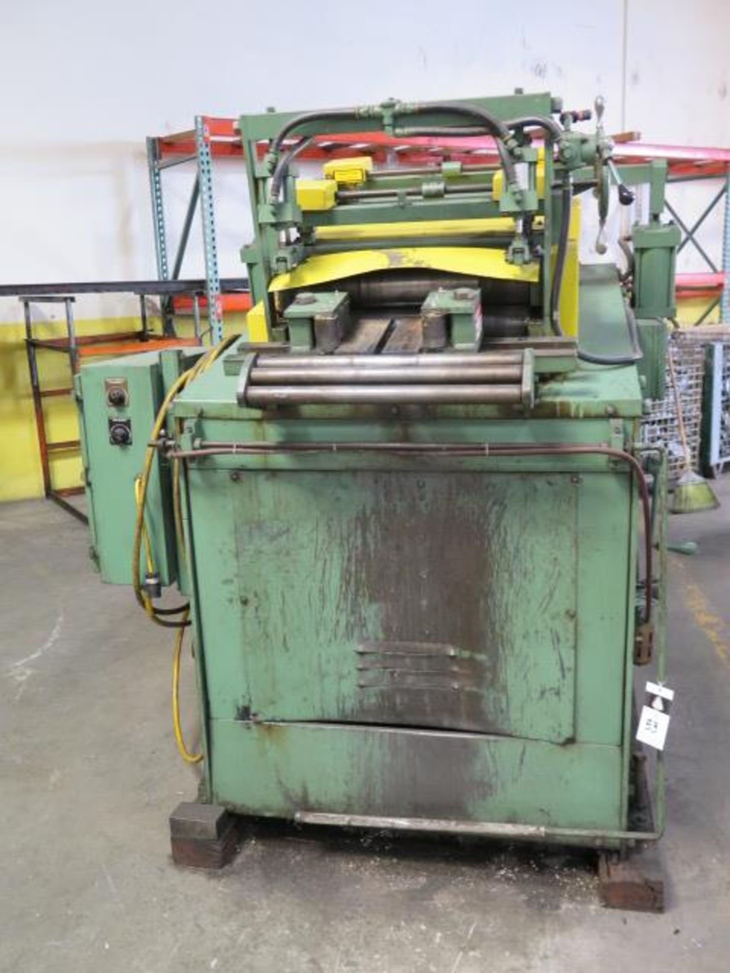 Rowe C6-20/4J Coil Cradle 20” Straightener-Feeder s/n 27995 w/ 4000 Max Weight, 20” Width,SOLD AS IS - Image 2 of 11