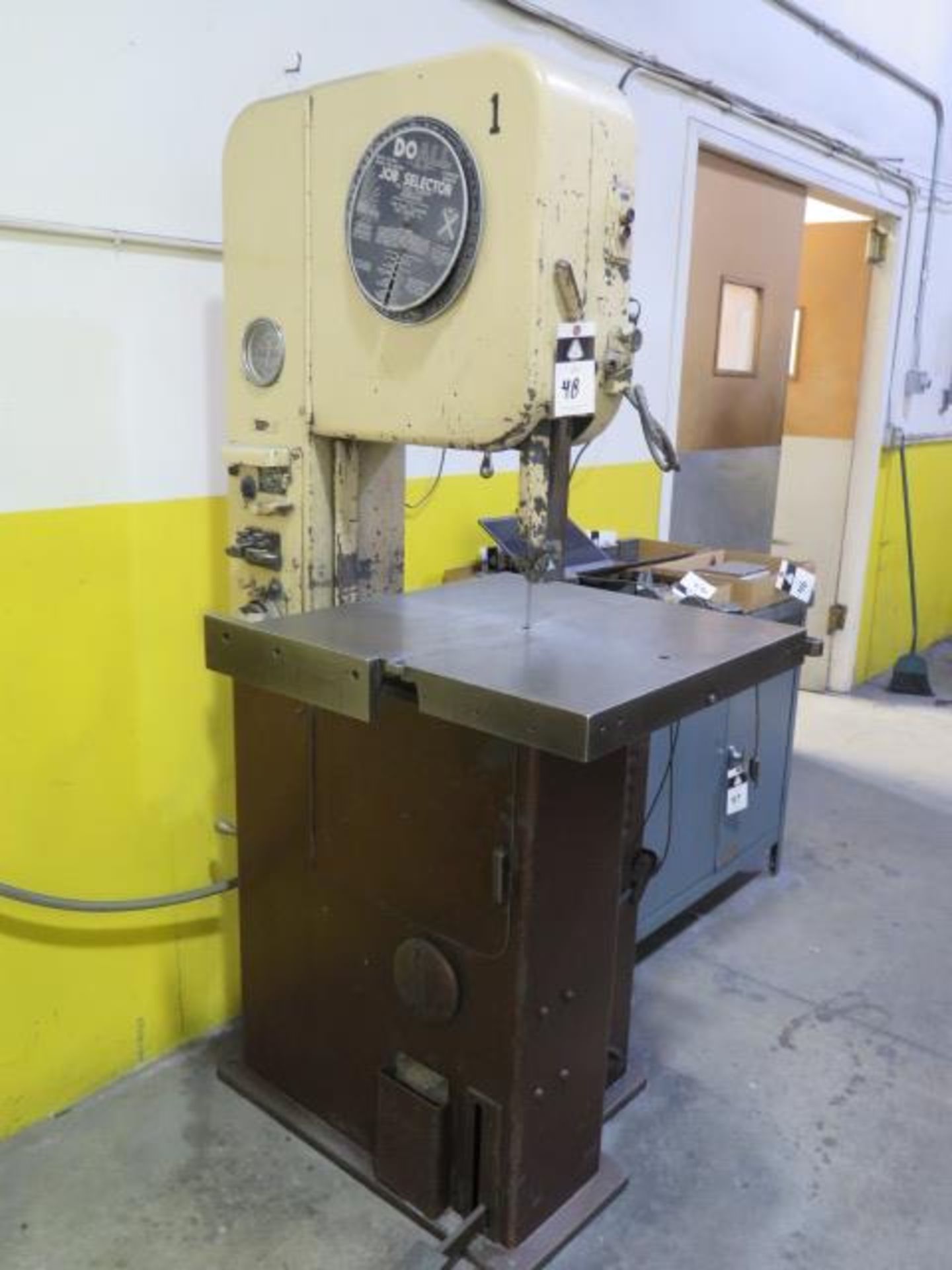 DoAll 16” Vertical Band Saw w/ Blade Welder, 24” x 24” Table (SOLD AS-IS - NO WARRANTY) - Image 2 of 9