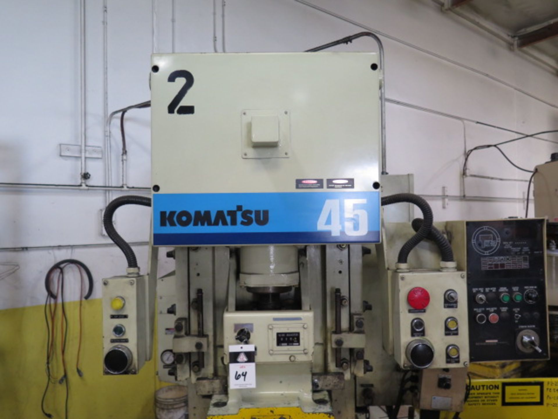 1993 Komatsu OBS 45-3 45 Ton Gap Frame Press s/n D0025 w / Controls, 50-100 Strokes/Min, SOLD AS IS - Image 4 of 27