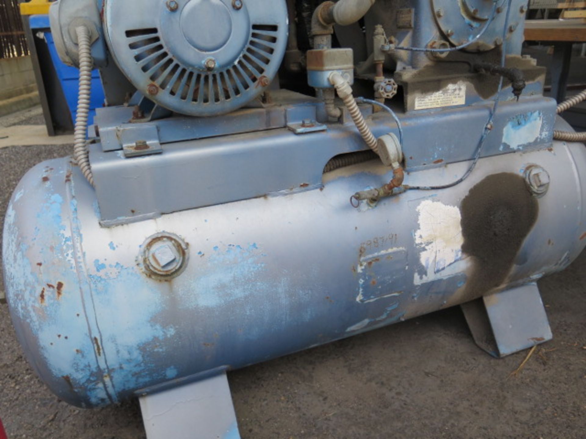 25 Hp Horizontal Air Compressor w/ 3-Stage Pump, 80 Gallon Tank (SOLD AS-IS - NO WARRANTY) - Image 6 of 7