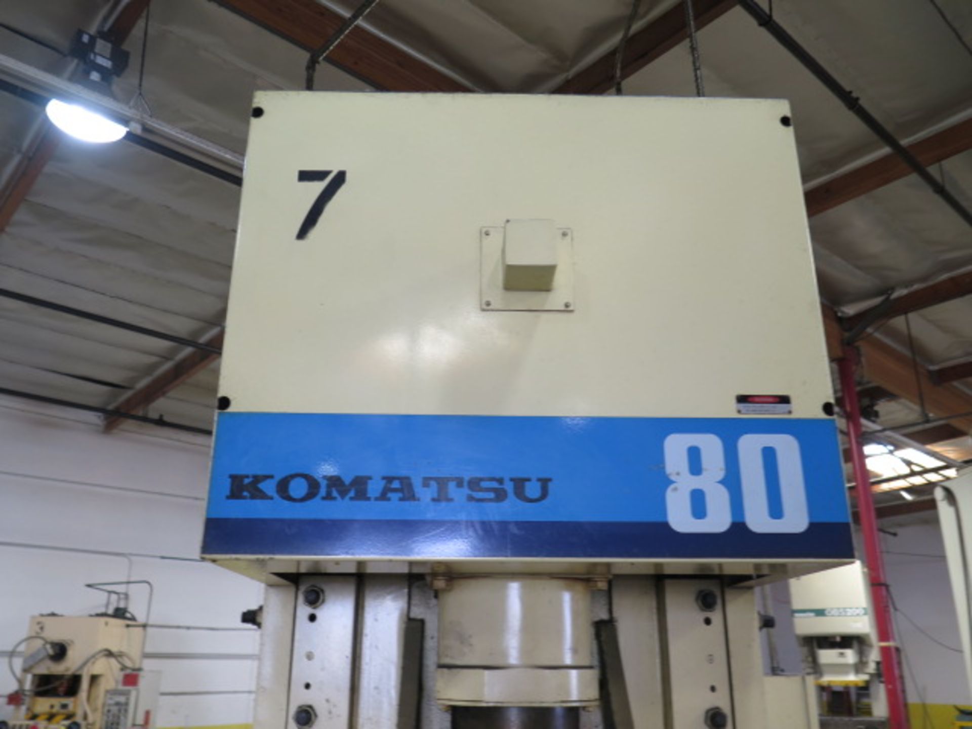 Komatsu OBS 80-3 80 Ton Gap Frame Press s/n 12024 w/ Controls, 37-75 SPM, 5.12” Stroke, SOLD AS IS - Image 4 of 20