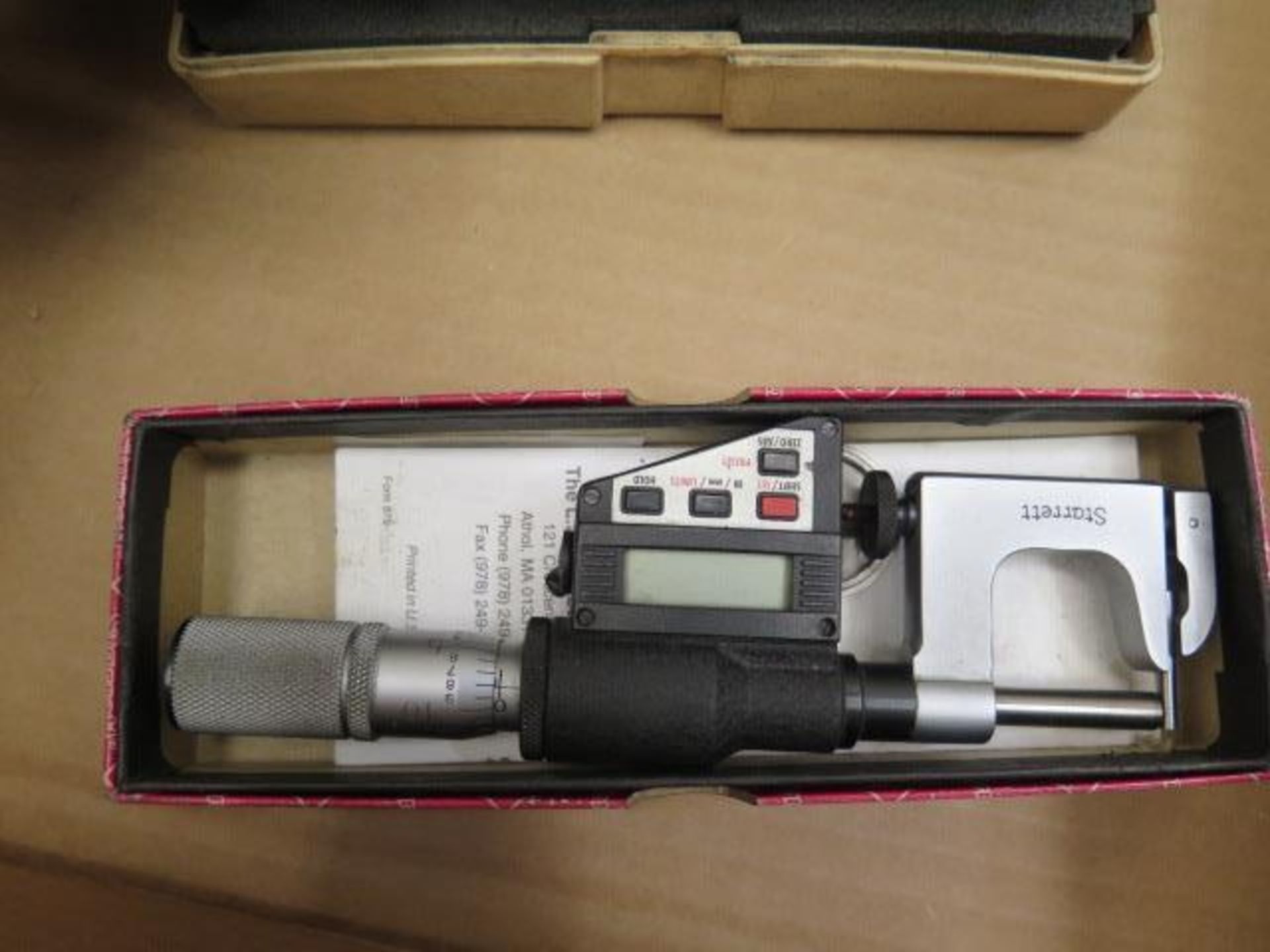 Mitutoyo 0-1" Digital OD Mics (2) and Starrett 0-1" Digital Ancil Mic (SOLD AS-IS - NO WARRANTY) - Image 2 of 4