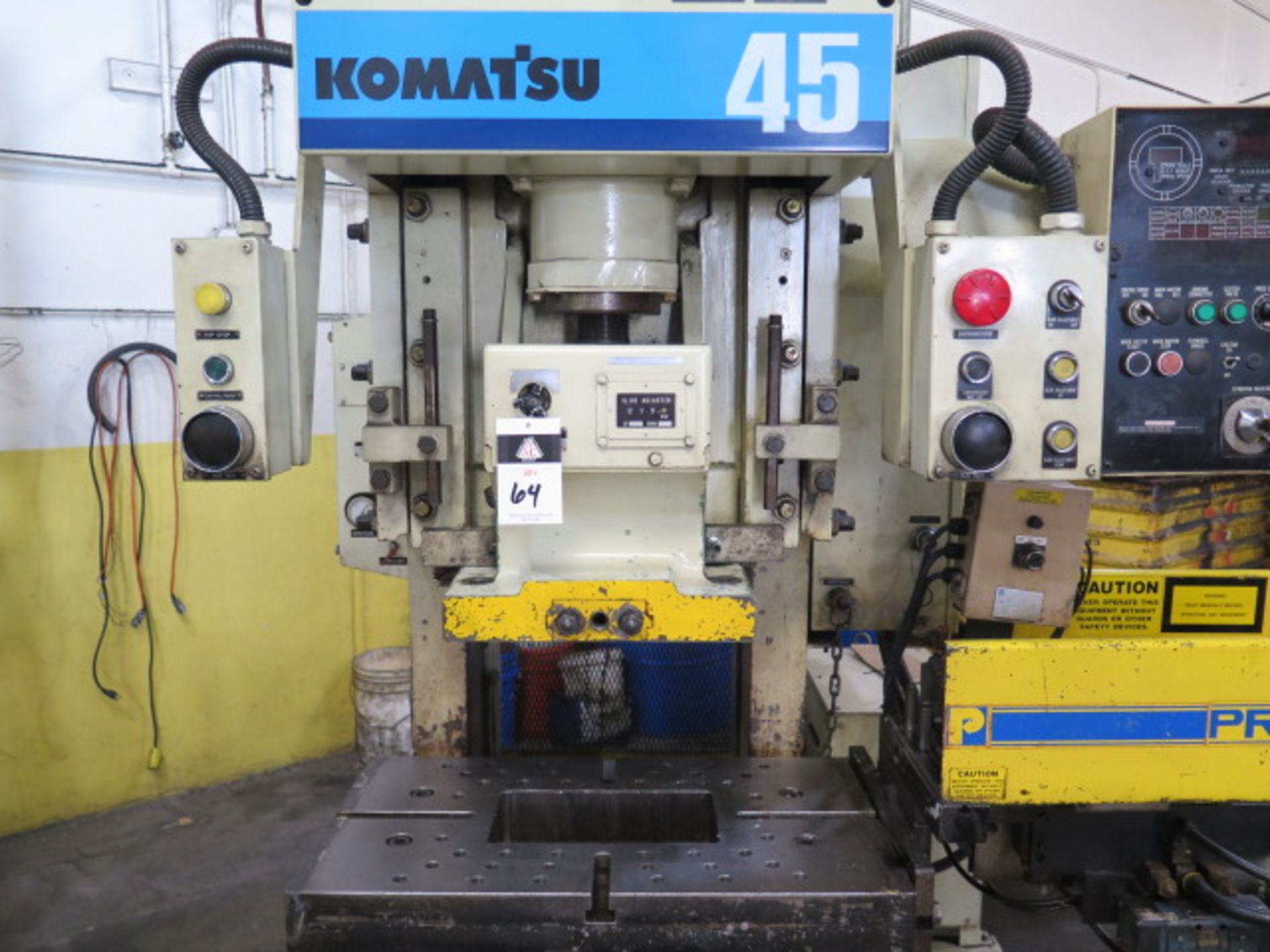 1993 Komatsu OBS 45-3 45 Ton Gap Frame Press s/n D0025 w / Controls, 50-100 Strokes/Min, SOLD AS IS - Image 5 of 27