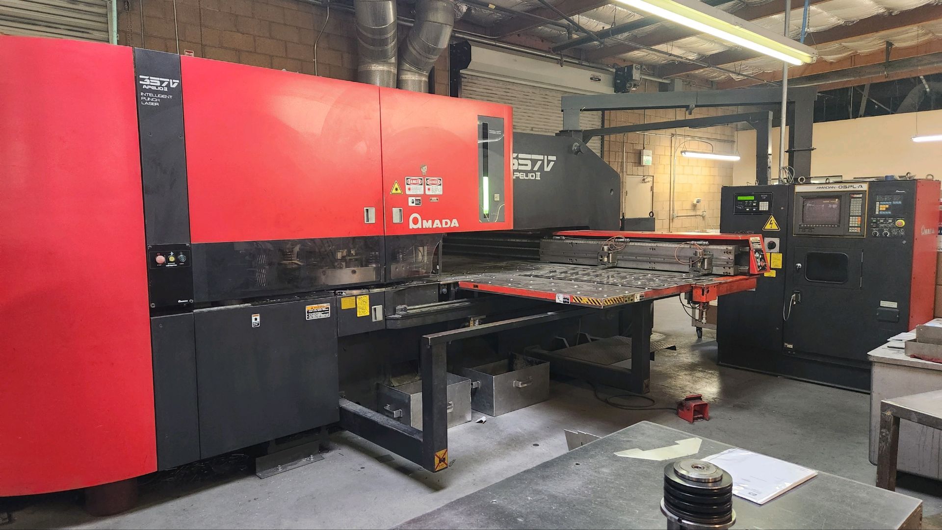 1994 Amada APPELIO II 357 CNC Laser /Turret Punch w/04P-C Controls, Loc: Palm Springs CA, SOLD AS IS - Image 7 of 16