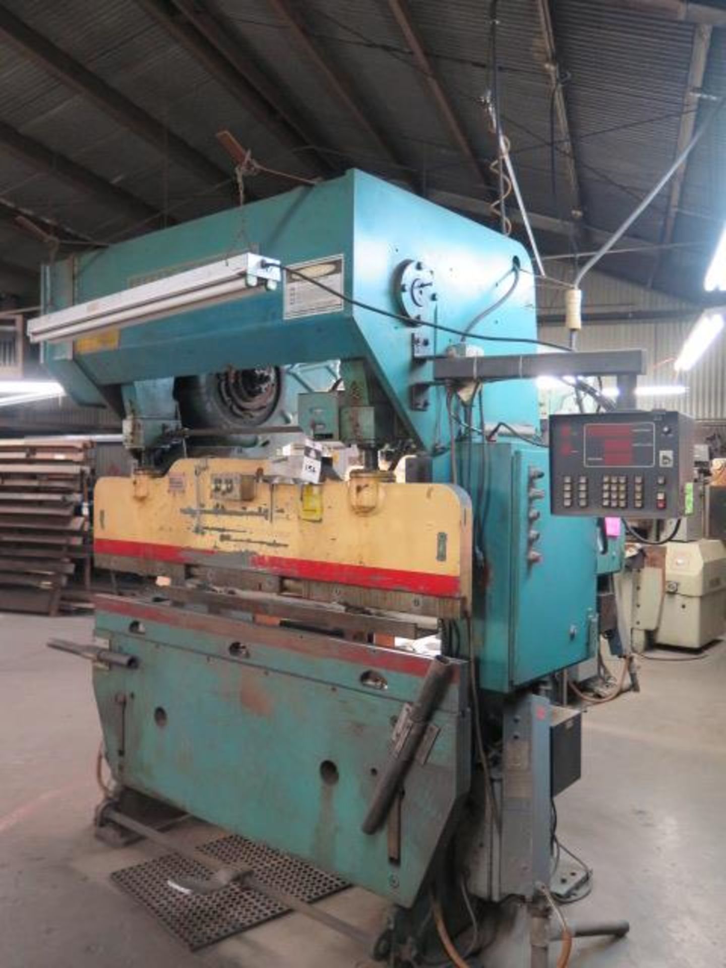 Wysong mdl. 55-4 55 Ton x 6’ CNC Press Brake w/ Dynabend 1 Controls and Back Gaging, SOLD AS IS - Image 3 of 17