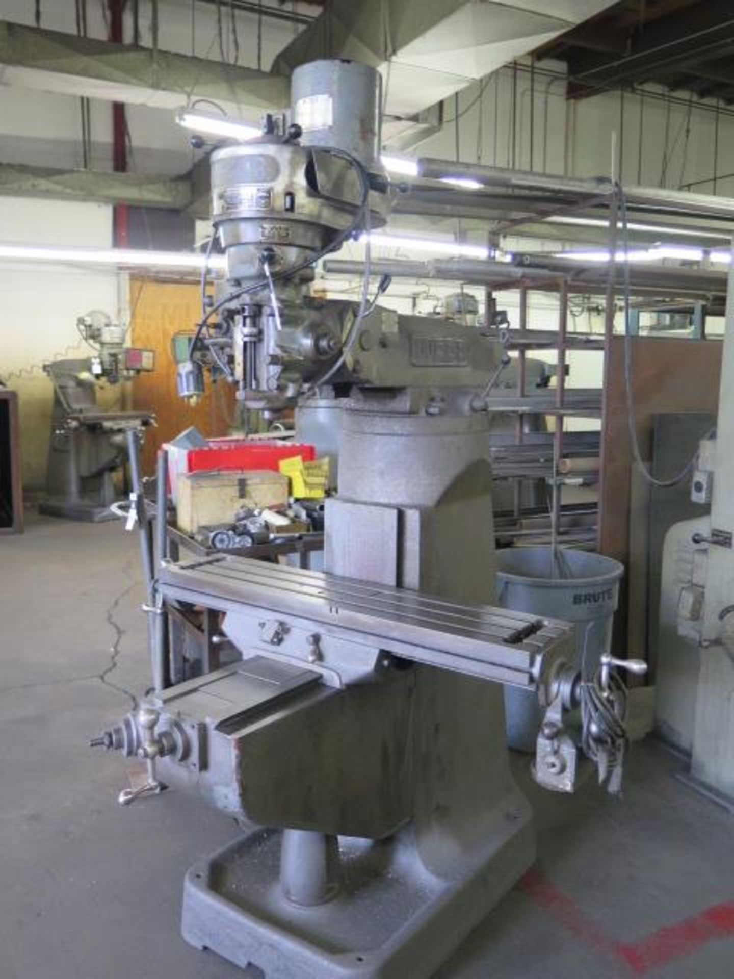 Webb Vertical Mill w/ 1Hp Motor, 80-2720 RPM, Power Feed, 9” x 47” Table (SOLD AS-IS - NO WARRANTY) - Image 2 of 7