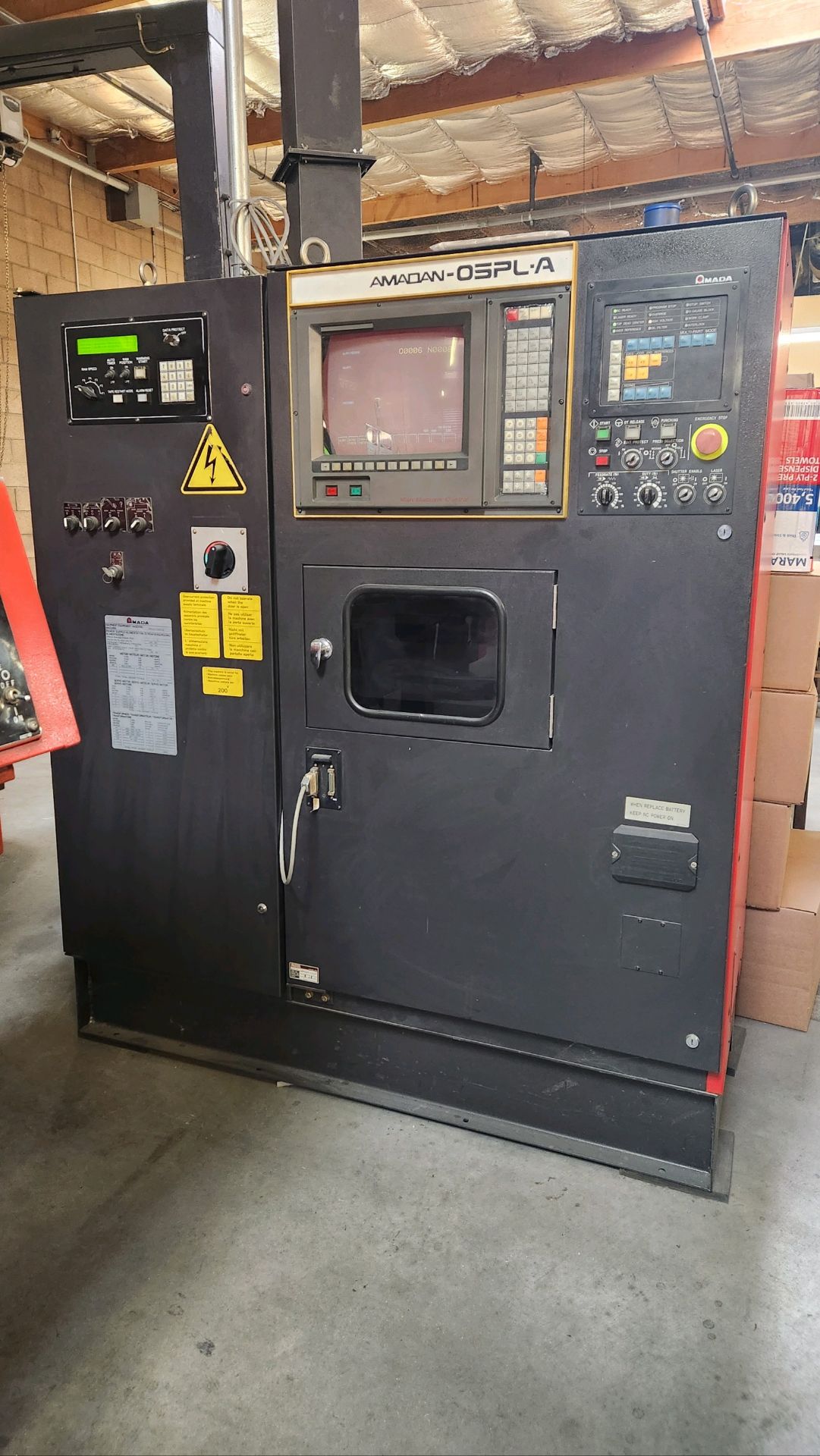 1994 Amada APPELIO II 357 CNC Laser /Turret Punch w/04P-C Controls, Loc: Palm Springs CA, SOLD AS IS - Image 12 of 16