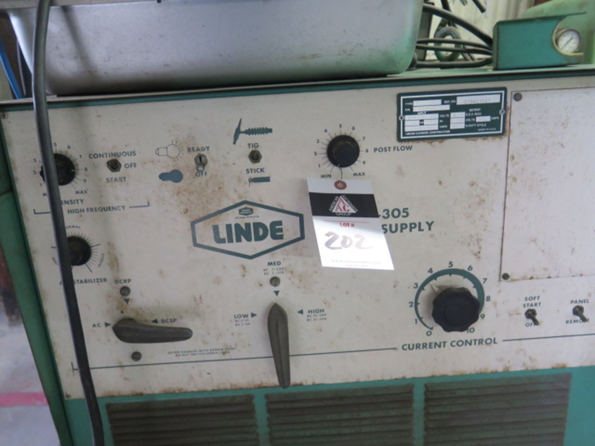 Linde UCC-305 Arc Welding Power Source w/ ITW Cooler (SOLD AS-IS - NO WARRANTY) - Image 7 of 8