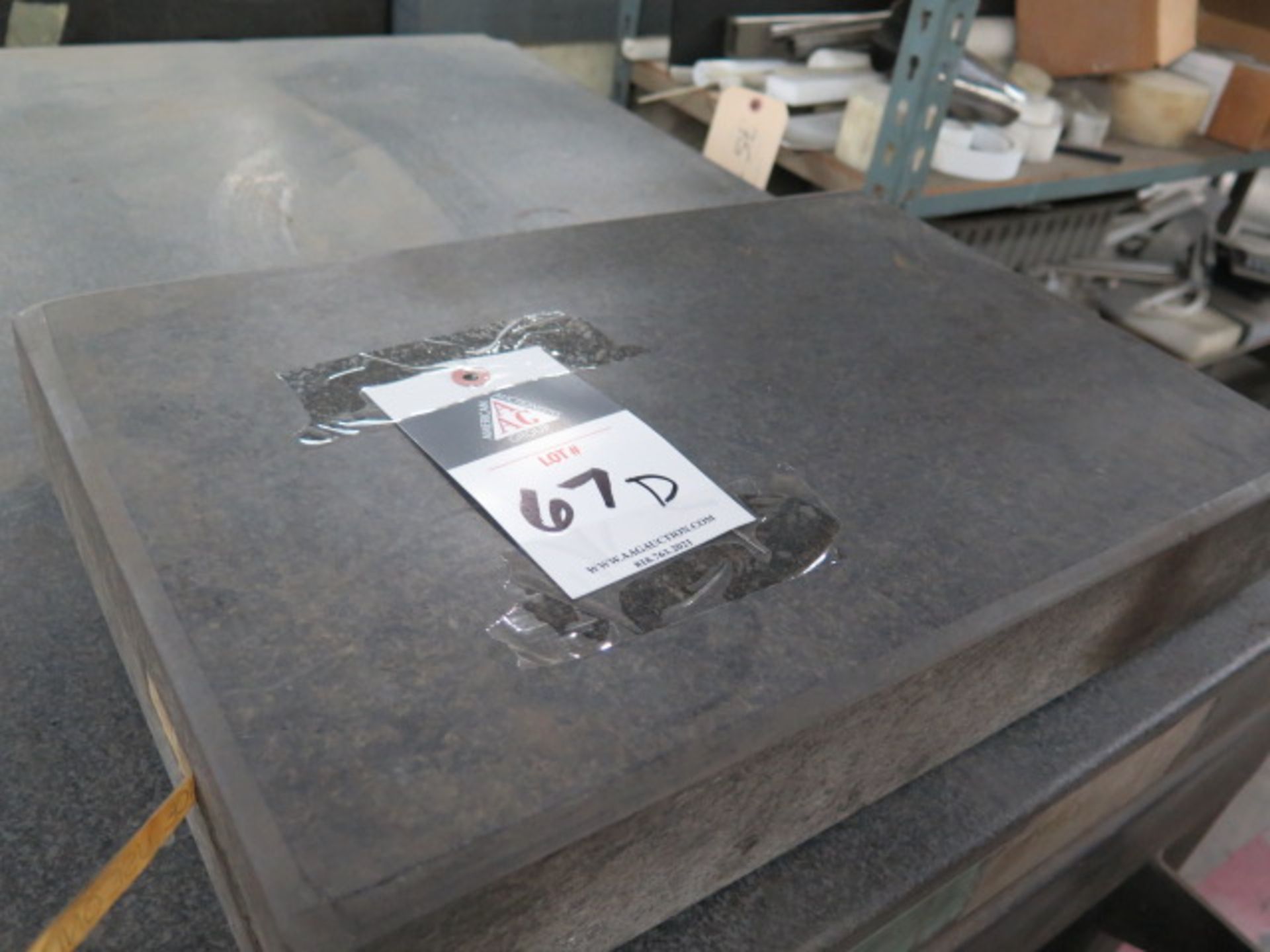 12" x 18" x 3" Granite Surface Plate (SOLD AS-IS - NO WARRANTY)