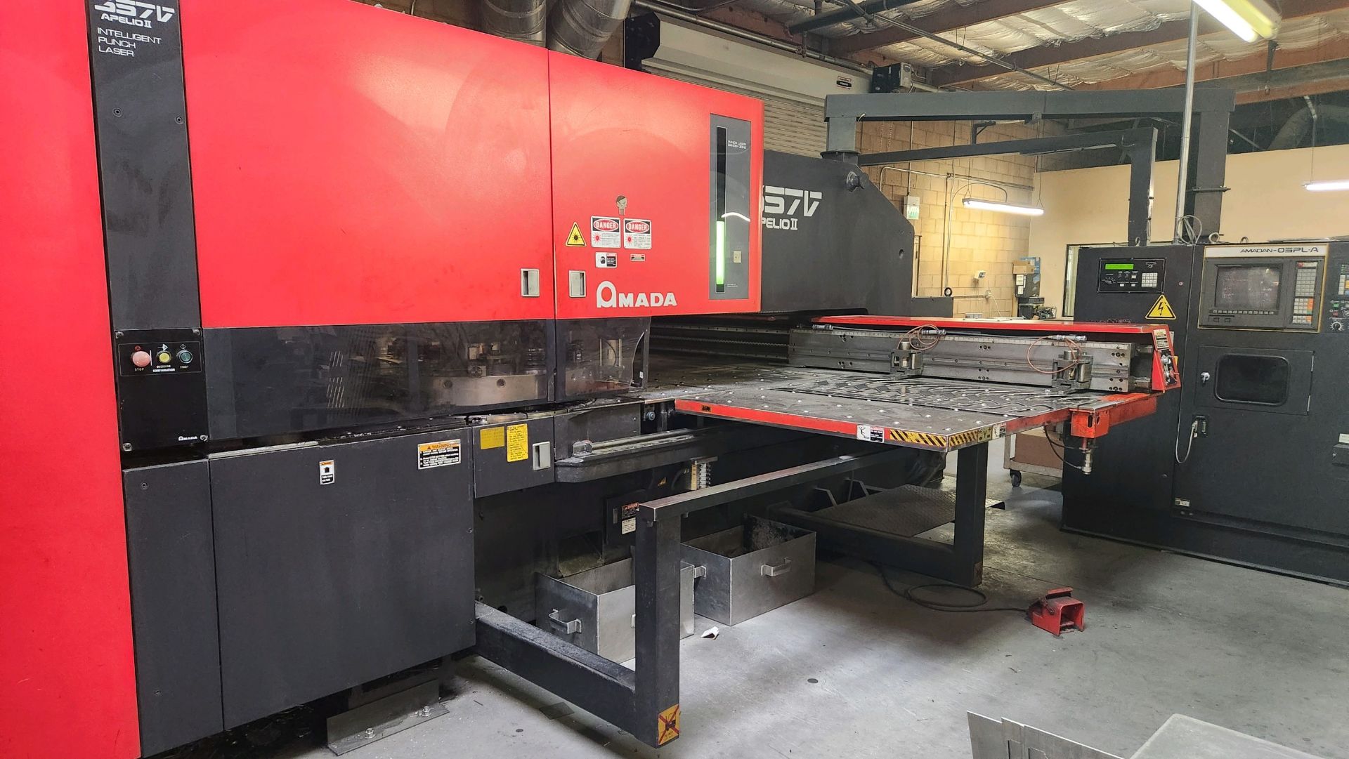 1994 Amada APPELIO II 357 CNC Laser /Turret Punch w/04P-C Controls, Loc: Palm Springs CA, SOLD AS IS - Image 6 of 16
