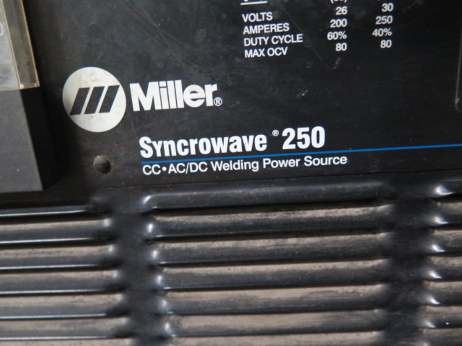 Miller Syncrowave 250 CC-AC/DC Arc Welding Power Source w/ Miller Coolmate-3 Cooling, SOLD AS IS - Image 9 of 9