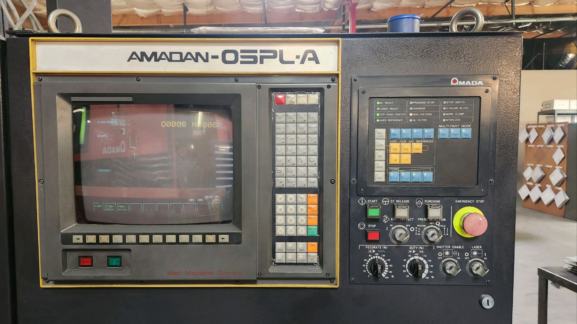 1994 Amada APPELIO II 357 CNC Laser /Turret Punch w/04P-C Controls, Loc: Palm Springs CA, SOLD AS IS - Image 14 of 16