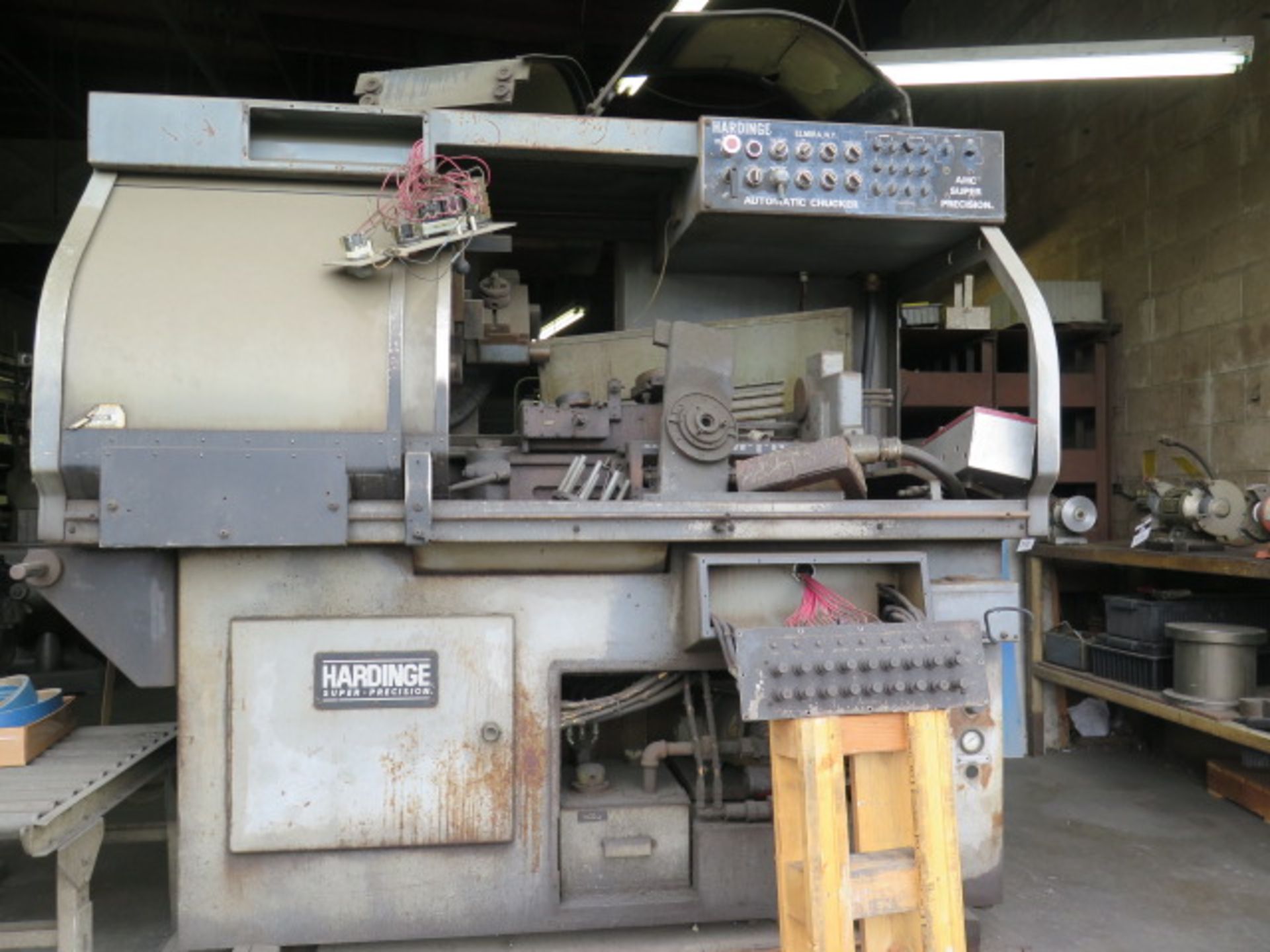 Hardinge AHC Automatic Hand Chucker (FOR PARTS) w/ Hardinge Controls, 8-Station Turret, SOLD AS IS