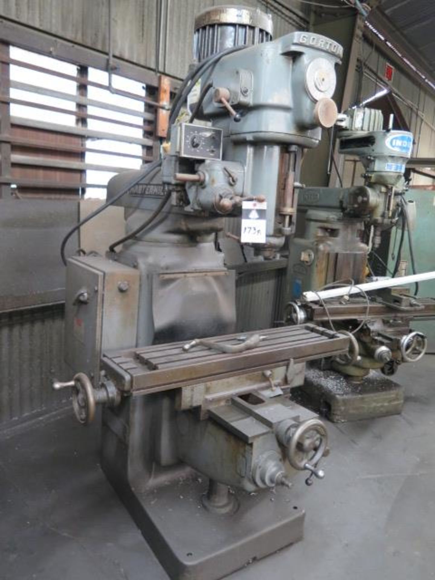 Gorton mdl. 1-22 “Mastermill” Vertical Mill w/ 80-5600 RPM, 40-Taper Spindle, SOLD AS IS - Image 3 of 9