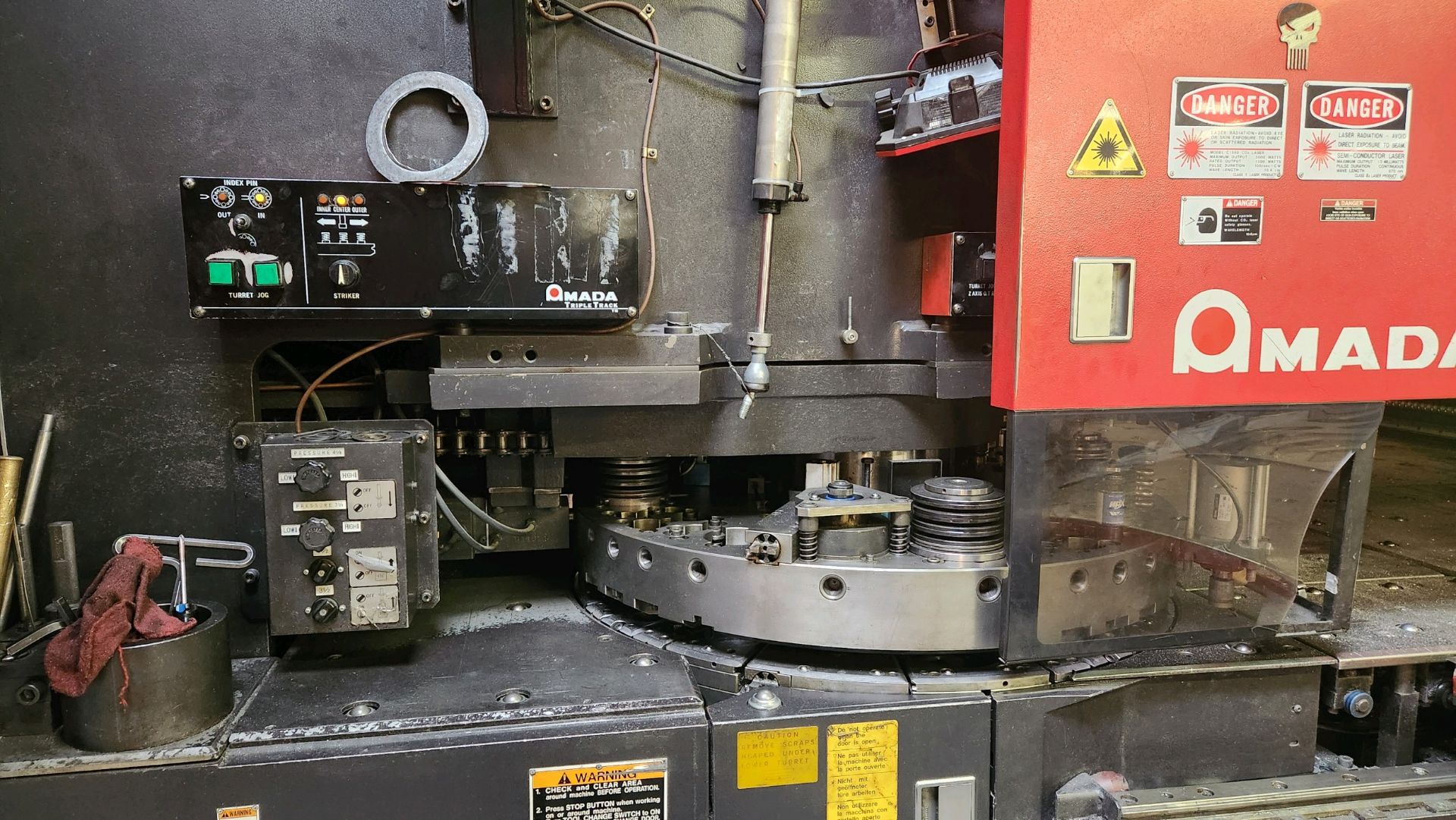 1994 Amada APPELIO II 357 CNC Laser and Turret Punch Press w/ Amadan ...