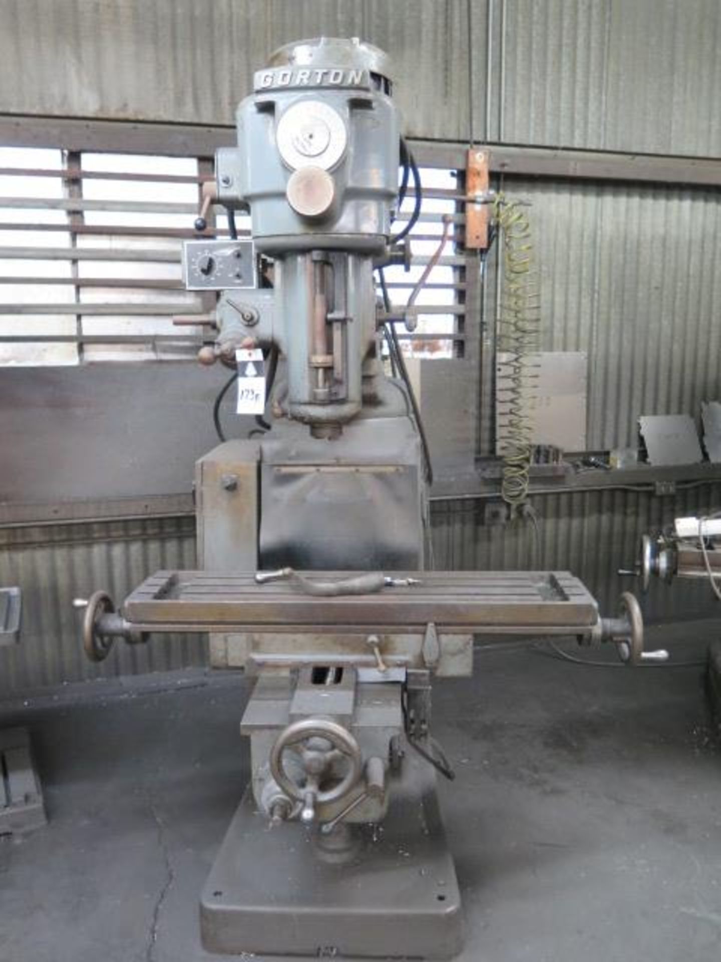 Gorton mdl. 1-22 “Mastermill” Vertical Mill w/ 80-5600 RPM, 40-Taper Spindle, SOLD AS IS