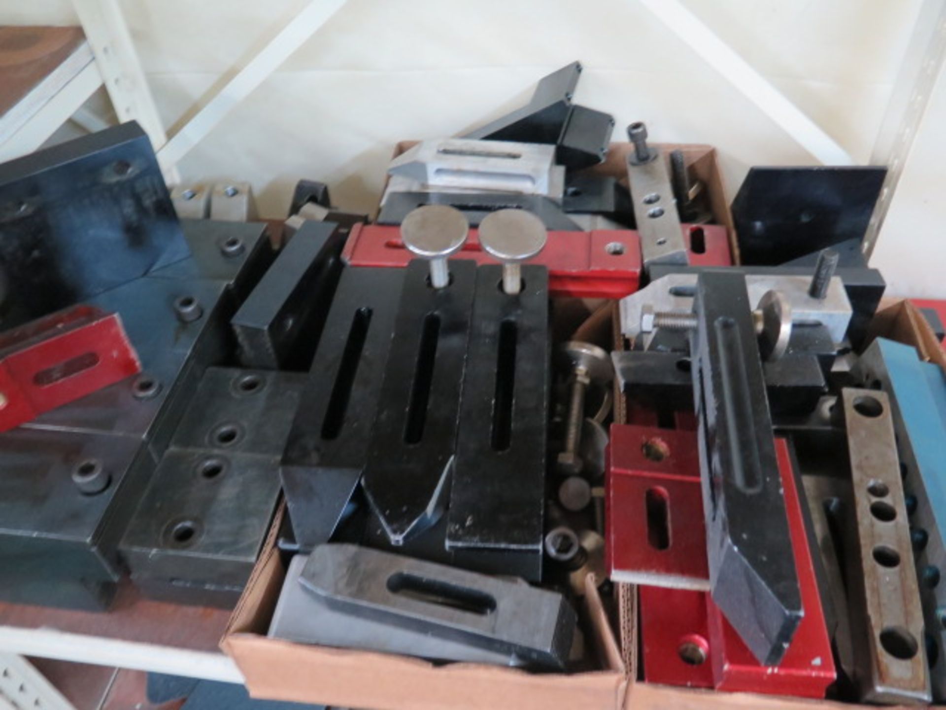 Mill Clamps, Chuck Jaws and Hardware w/ Rack (SOLD AS-IS - NO WARRANTY) - Image 4 of 9
