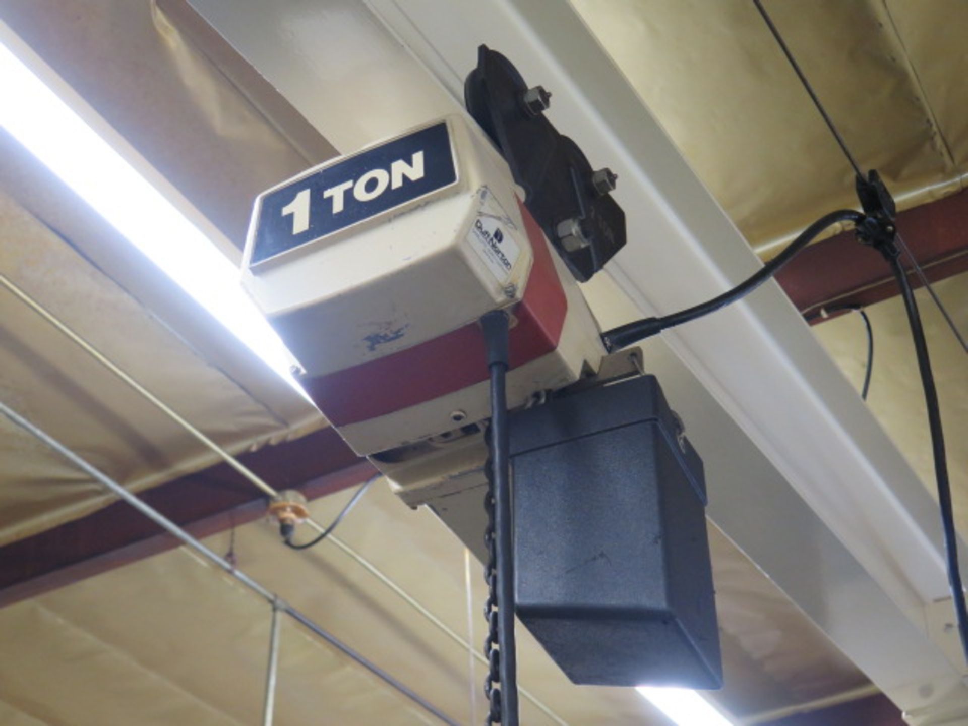 1-Ton Jib with Coffing Hoist (SOLD AS-IS - NO WARRANTY) - Image 5 of 7