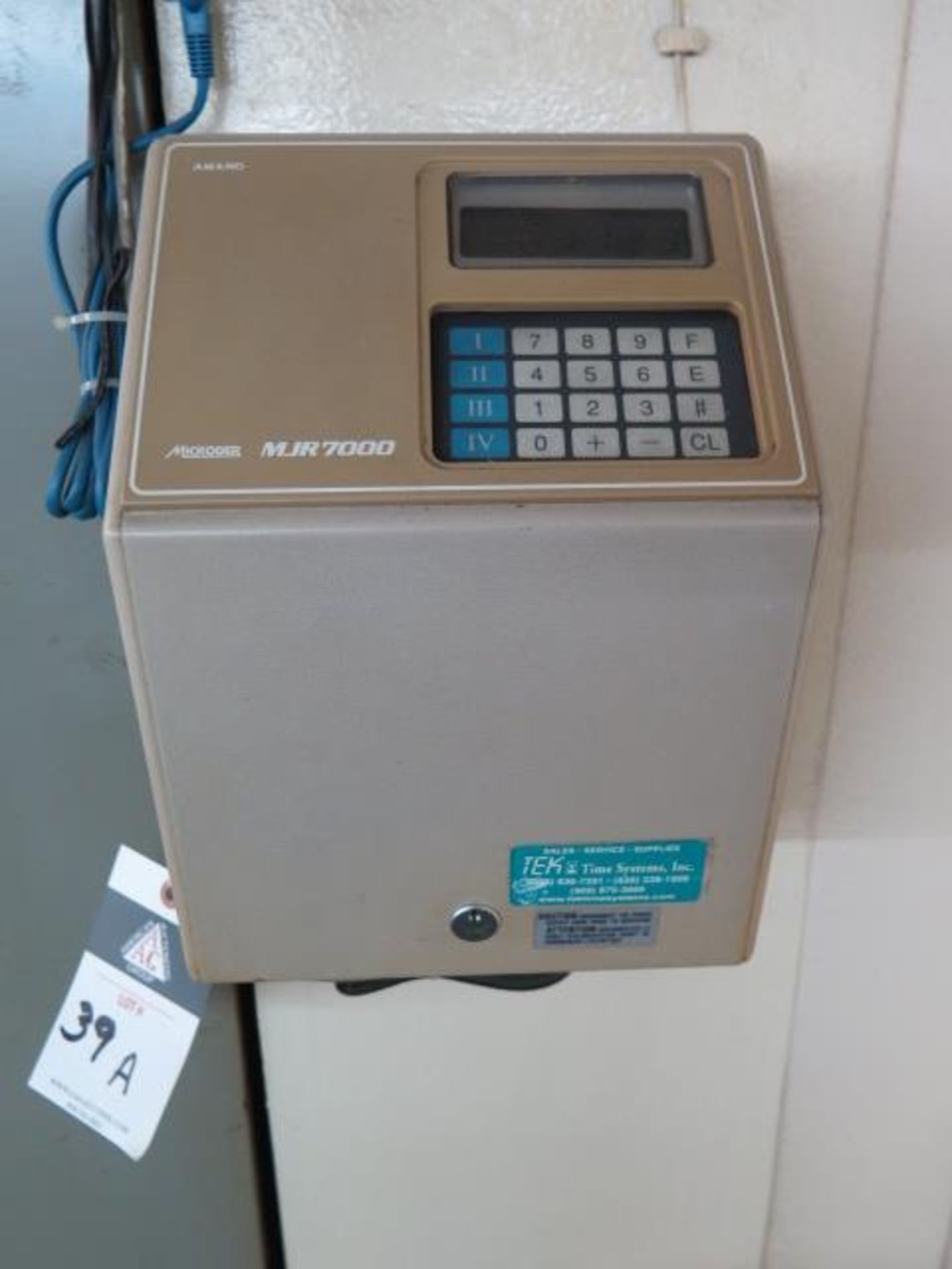 Micorder MJR7000 Time Clock (SOLD AS-IS - NO WARRANTY)