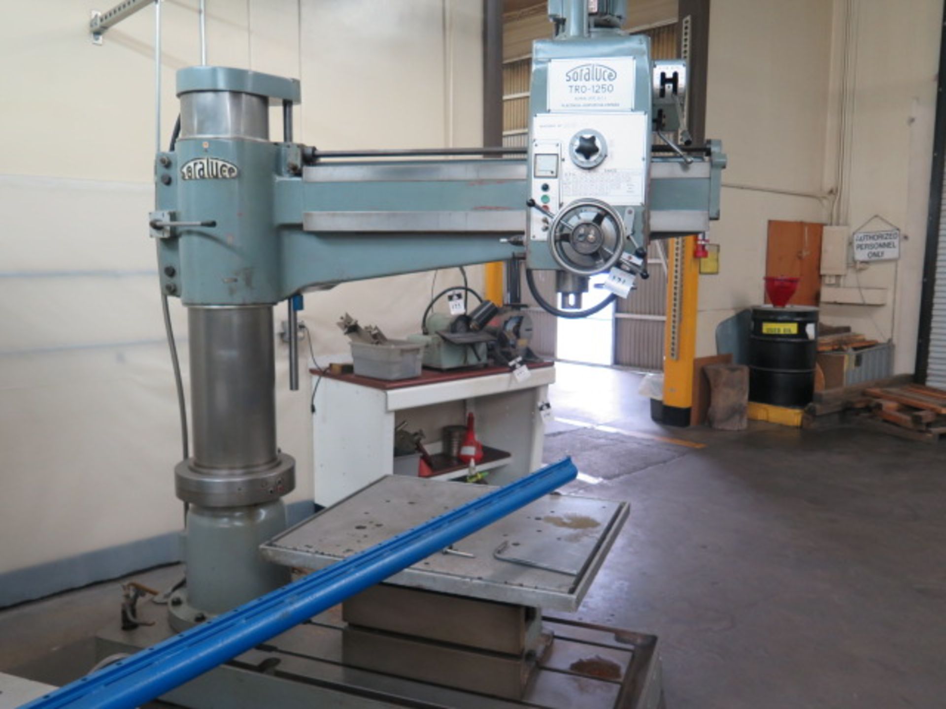 Soraluce TR0-1250 11” Column x 36” Radial Arm Drill s/n 3208-10208 w/ 29-1700 RPM, SOLD AS IS