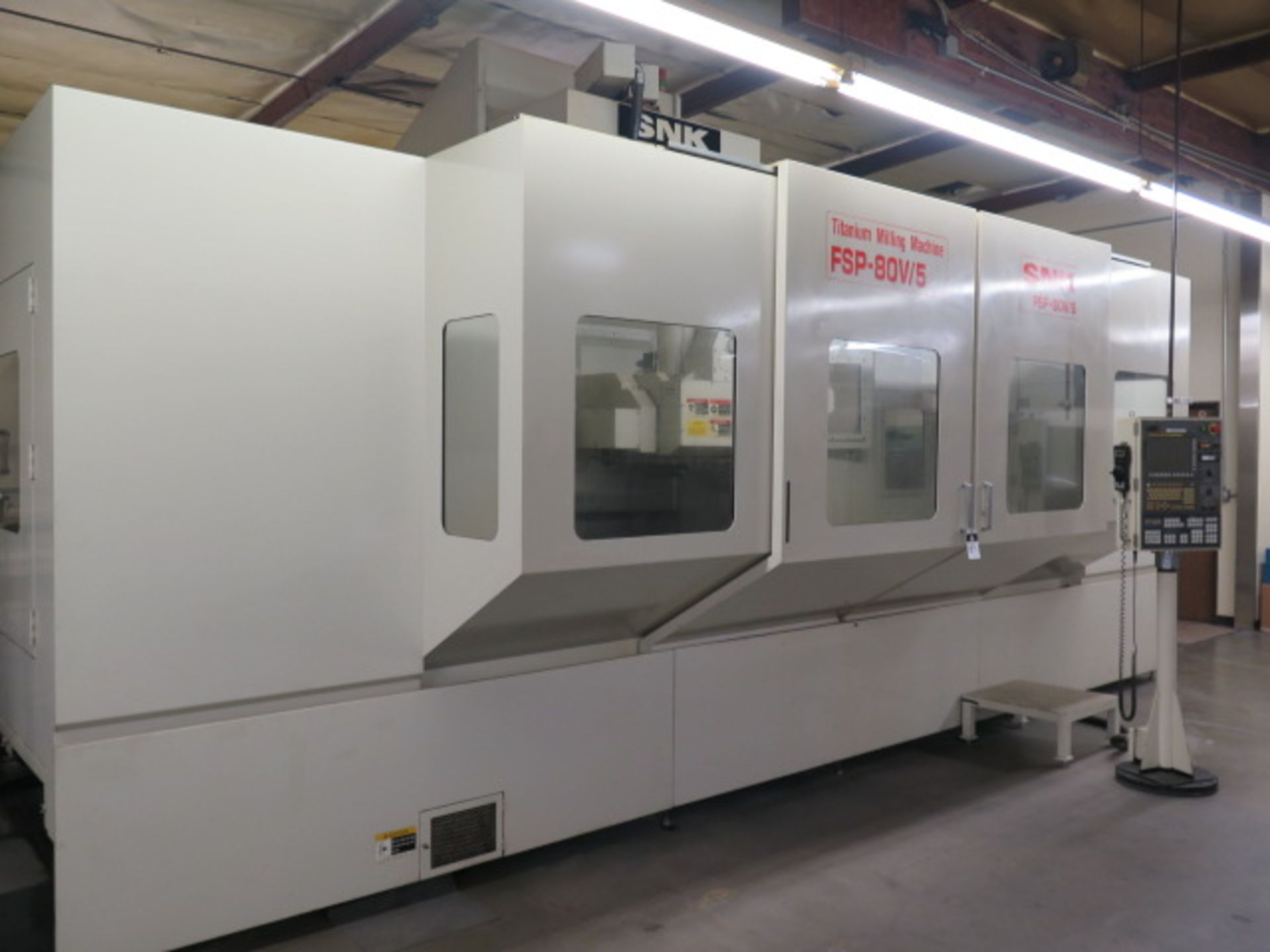 SNK FSP-80 V-5 5-Axis “Titanium Milling Machine s/n 453068 w/ Fanuc Series 31i-MODEL A5, SOLD AS IS - Image 3 of 22