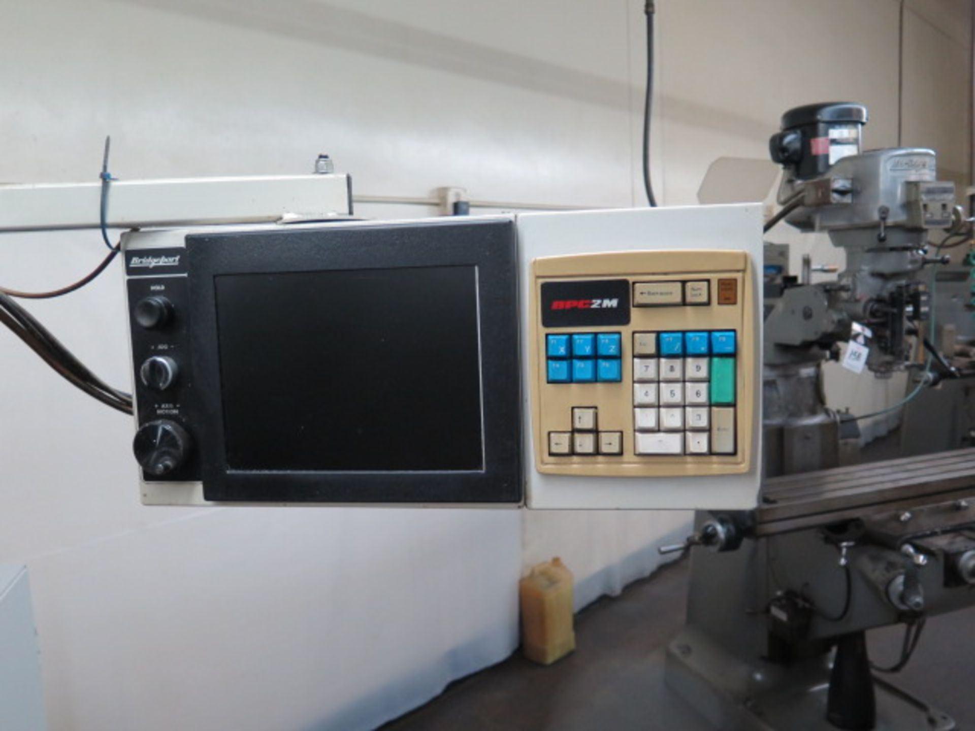 Bridgeport 2-Axis CNC Mill s/n 279697 w/ Bridgeport BPC2M Controls, 2Hp Motor, 60-4200, SOLD AS IS - Image 4 of 12