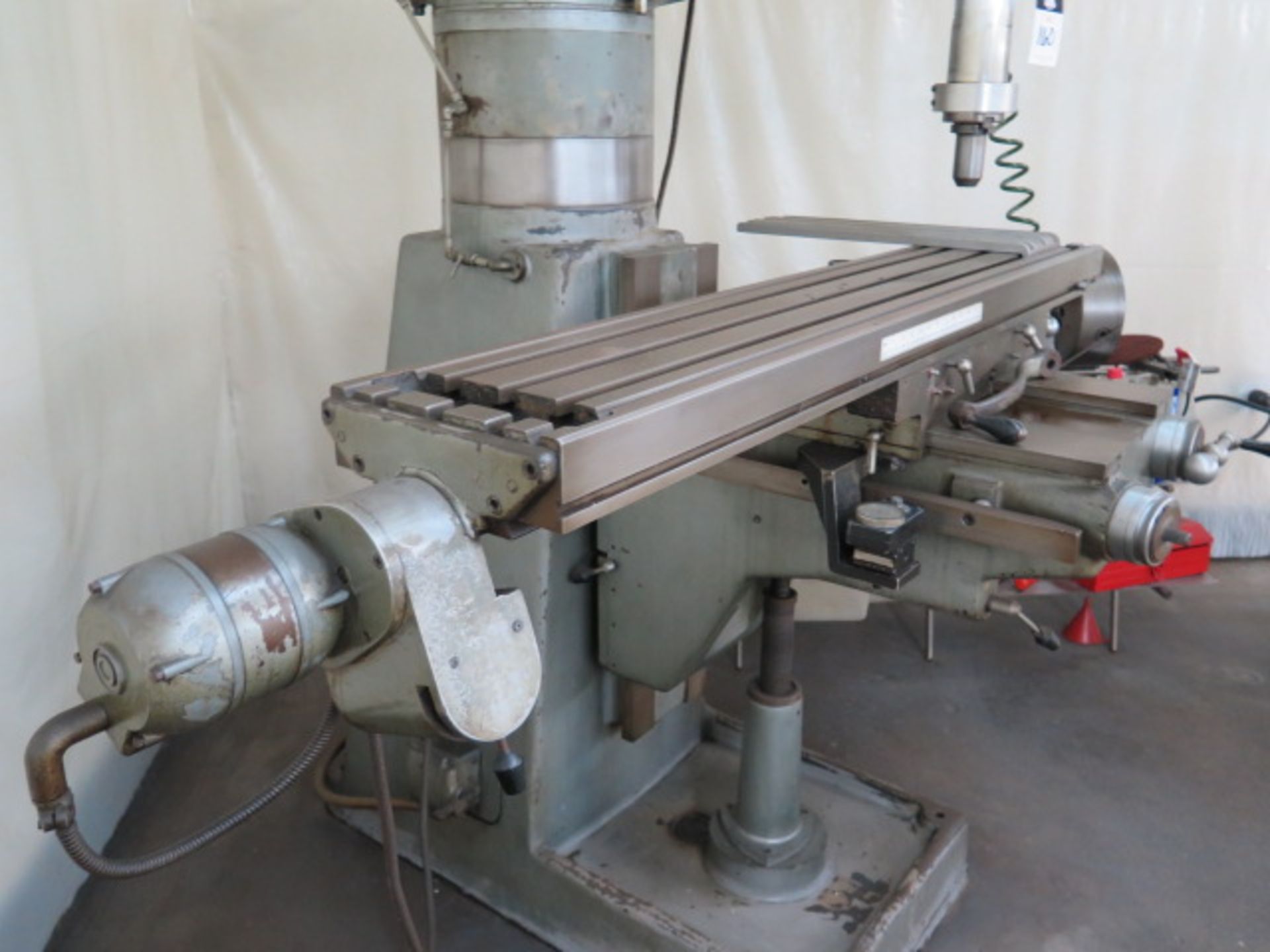 Beaver VBRP Vertical Mill s/n 4091/2 w/ 40-Taper Spindle, 10” Riser, Box Ways,Power Feed, SOLD AS IS - Image 7 of 11